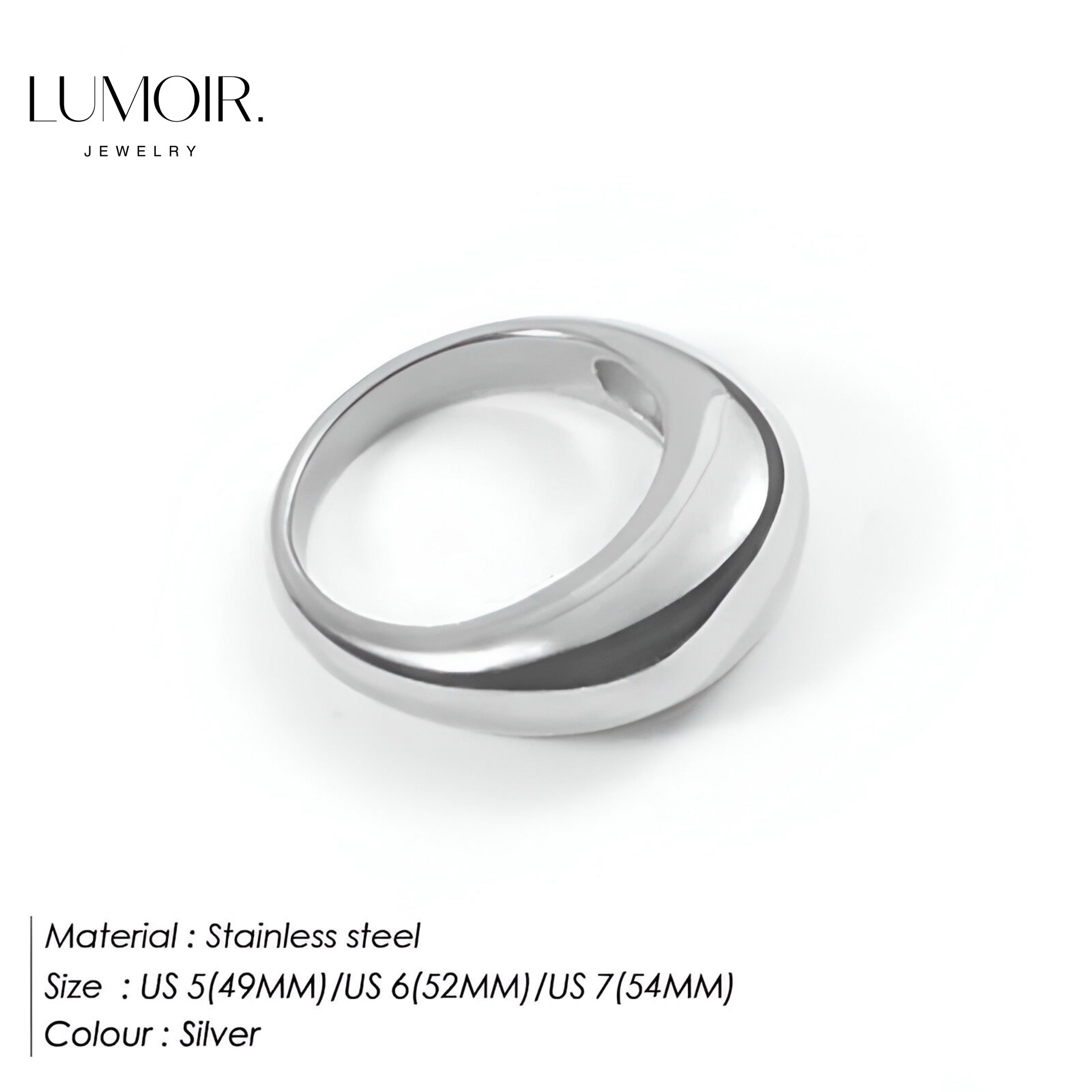 Bague en acier inoxydable Kesha