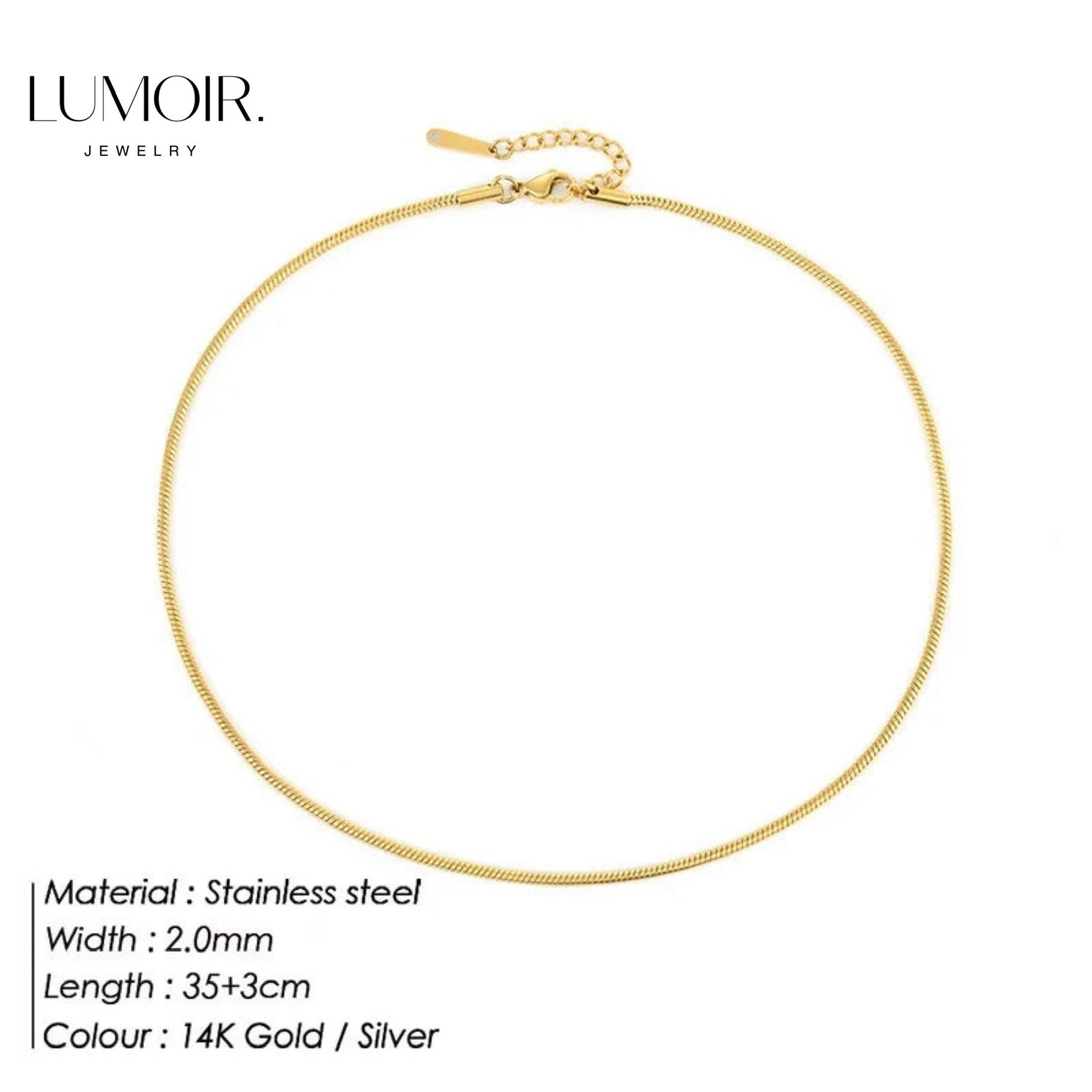 Collier en acier inoxydable Zen