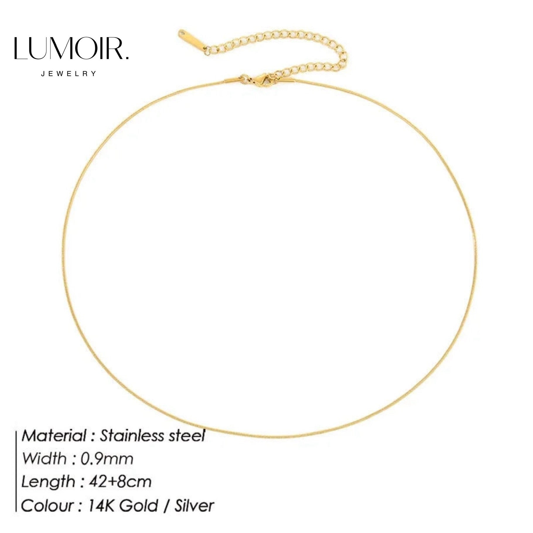 Collier en acier inoxydable Zen