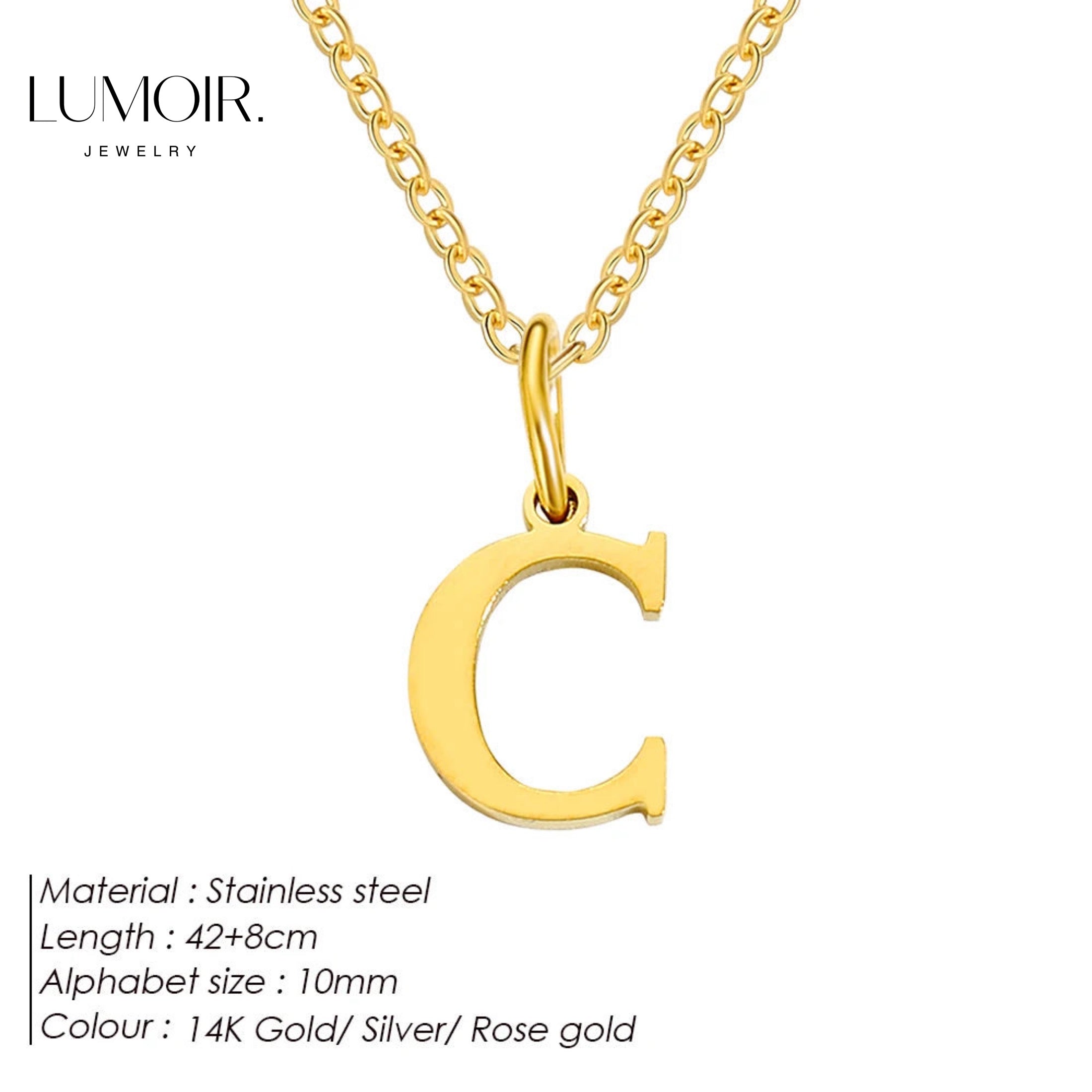 Collier personnalisé en acier inoxydable Lune