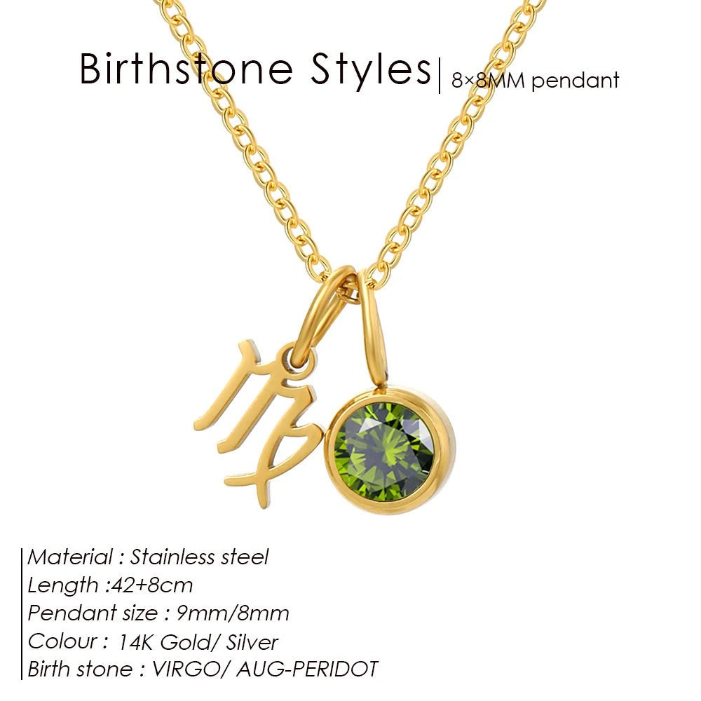 Collier pierre de naissance Rahel