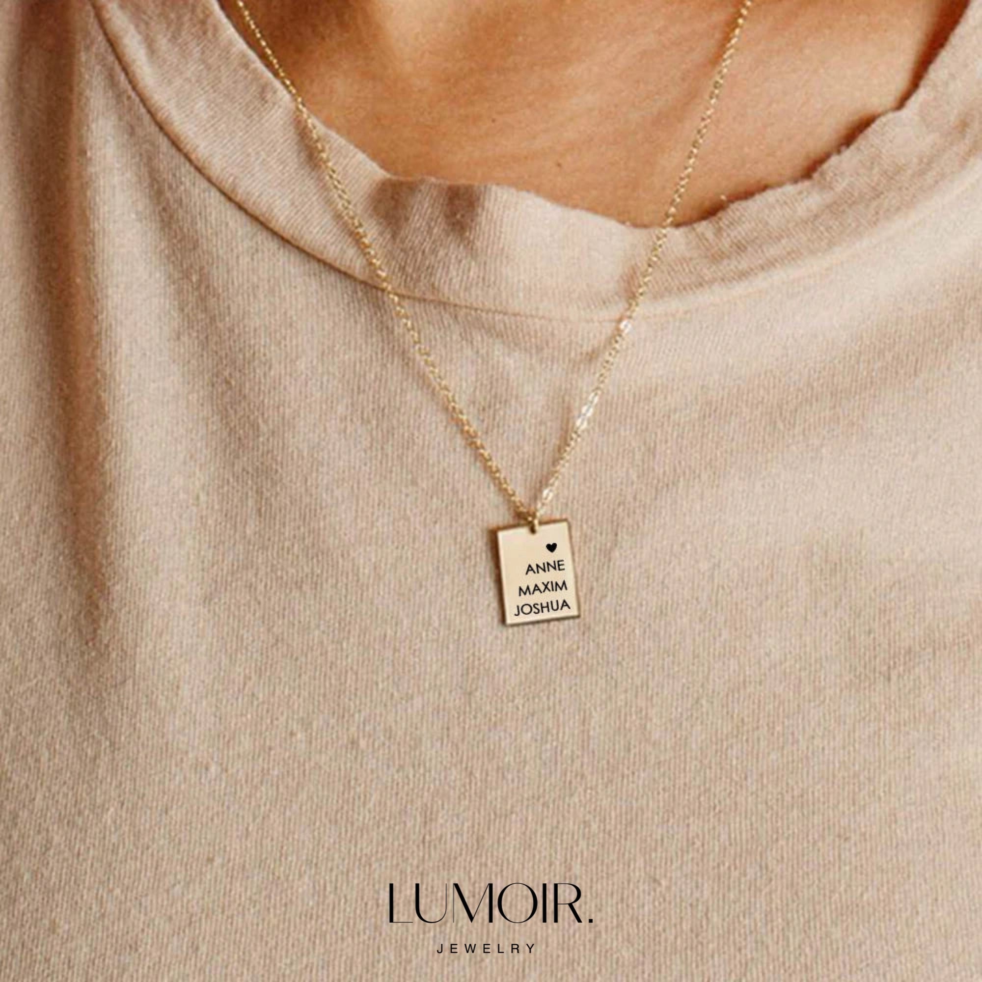 Collier personnalisé en acier inoxydable Paola