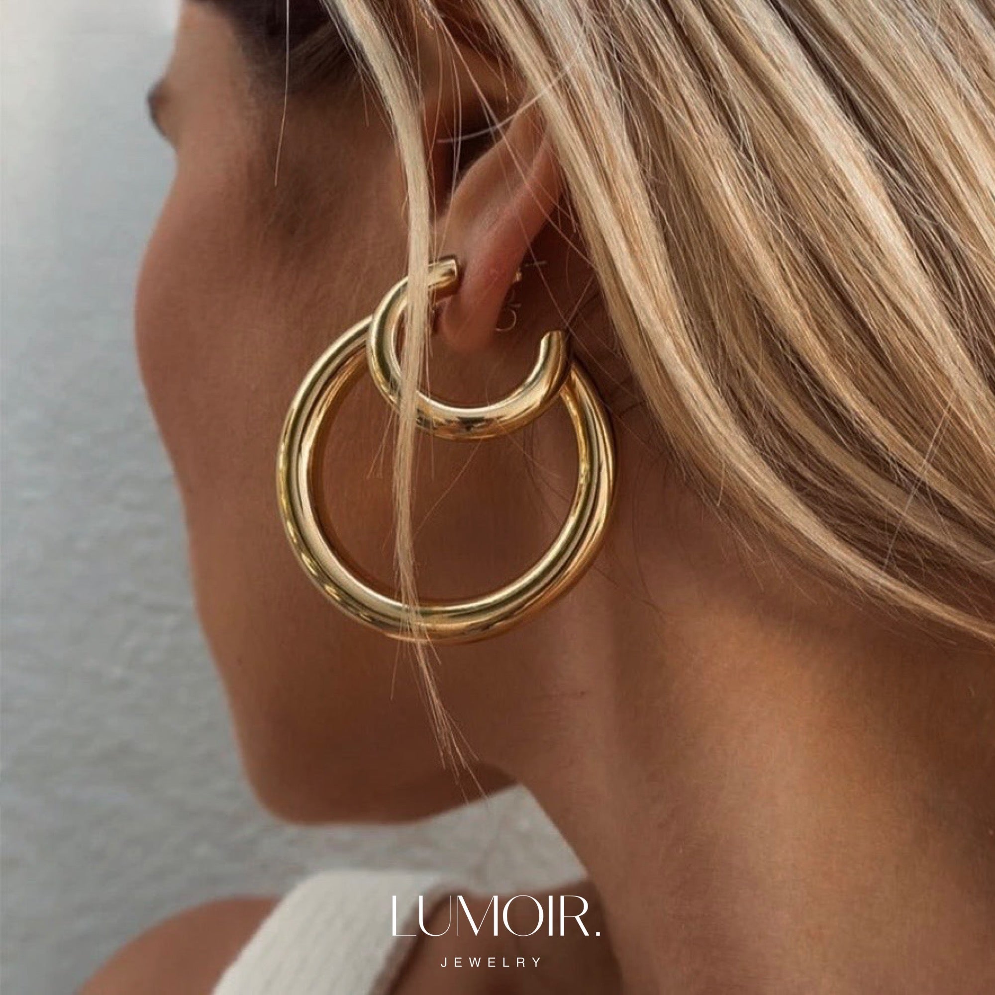 Boucles d'oreilles en acier inoxydable Véra