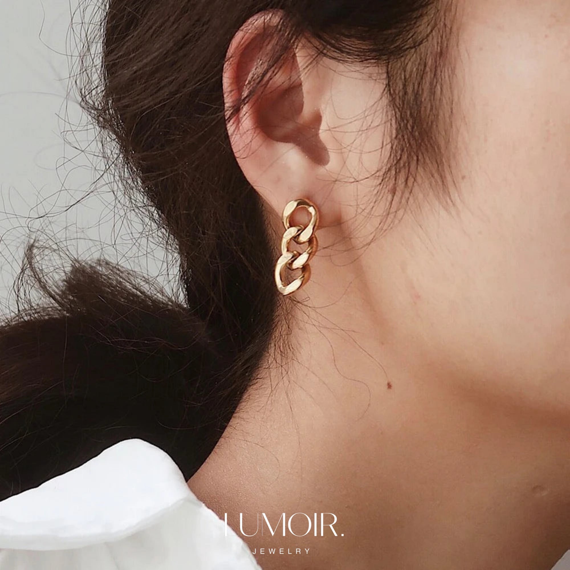 Boucles d'oreilles en acier inoxydable Jules