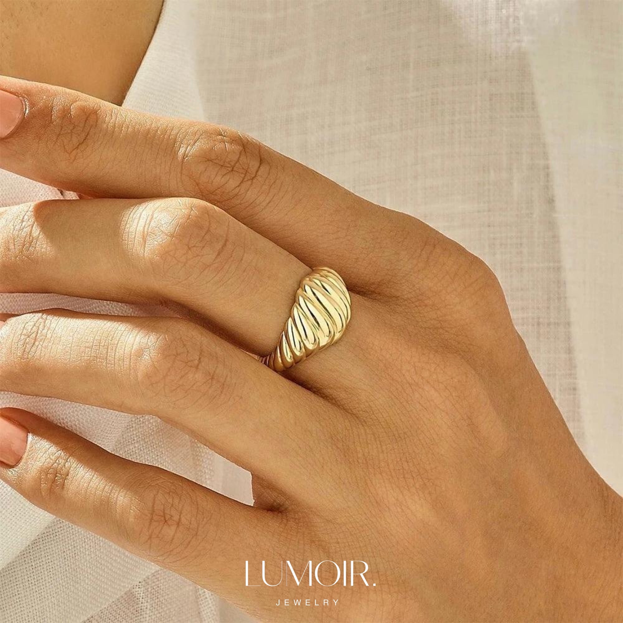 Bague en acier inoxydable Zélie