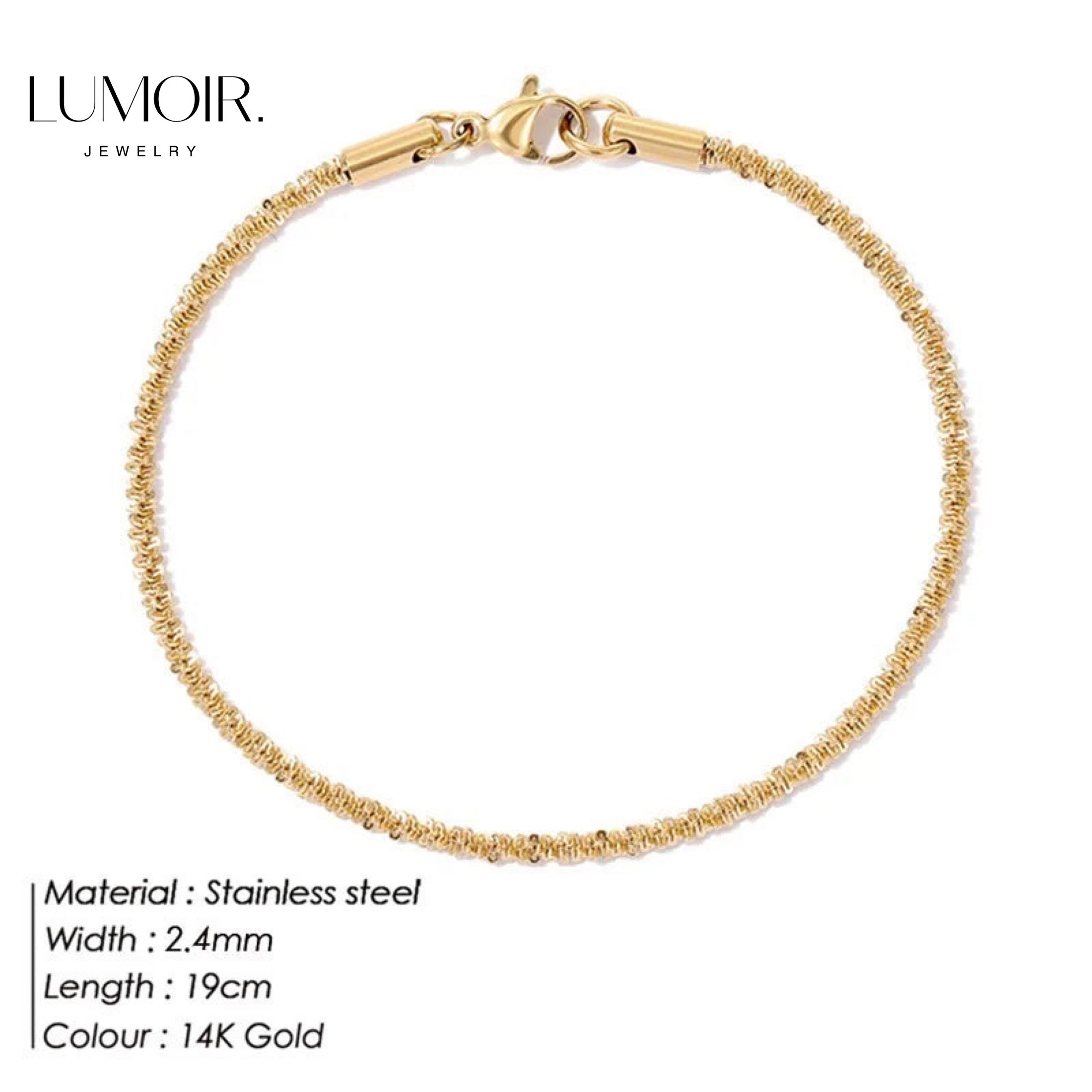 bracelet en acier inoxydable Rachel