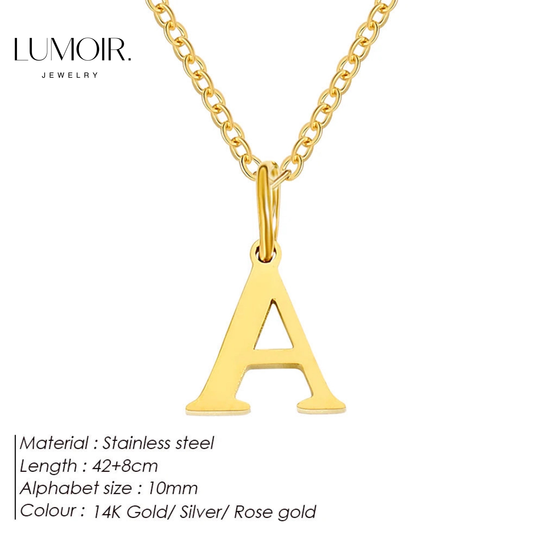 Collier personnalisé en acier inoxydable Lune