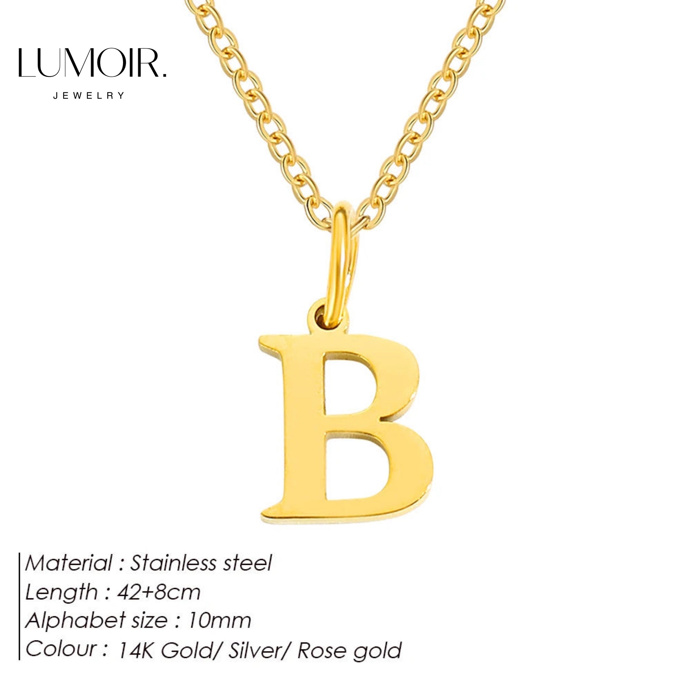 Collier personnalisé en acier inoxydable Lune