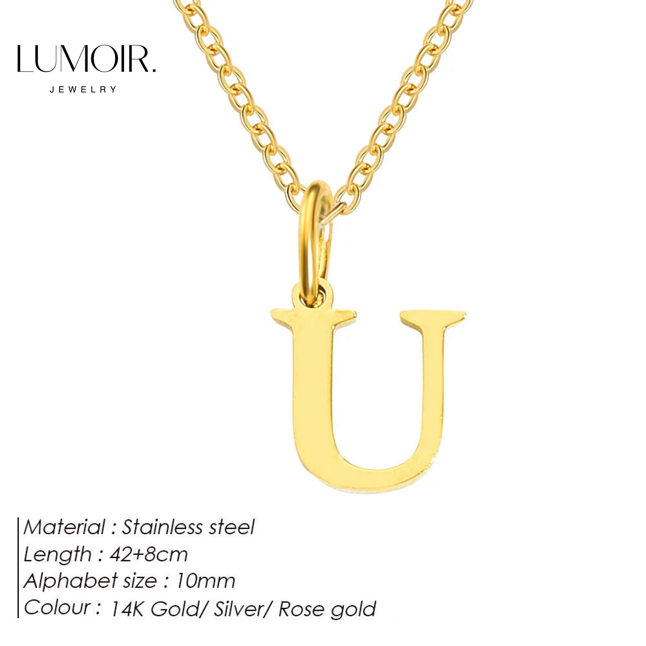 Collier personnalisé en acier inoxydable Lune