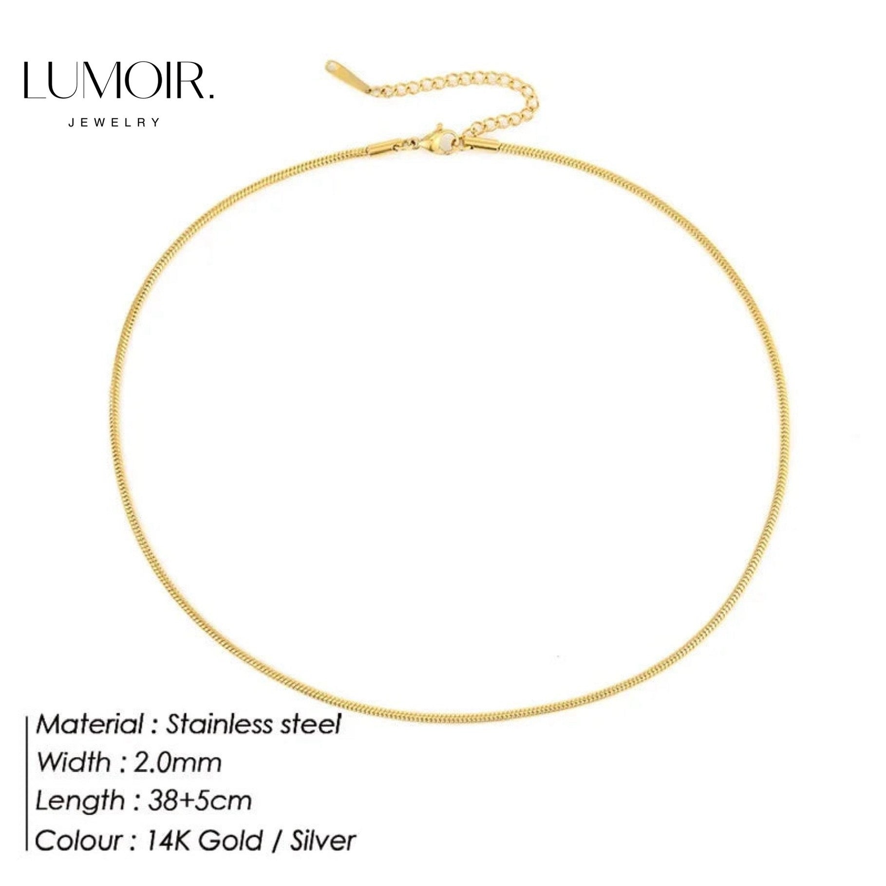 Collier en acier inoxydable Zen