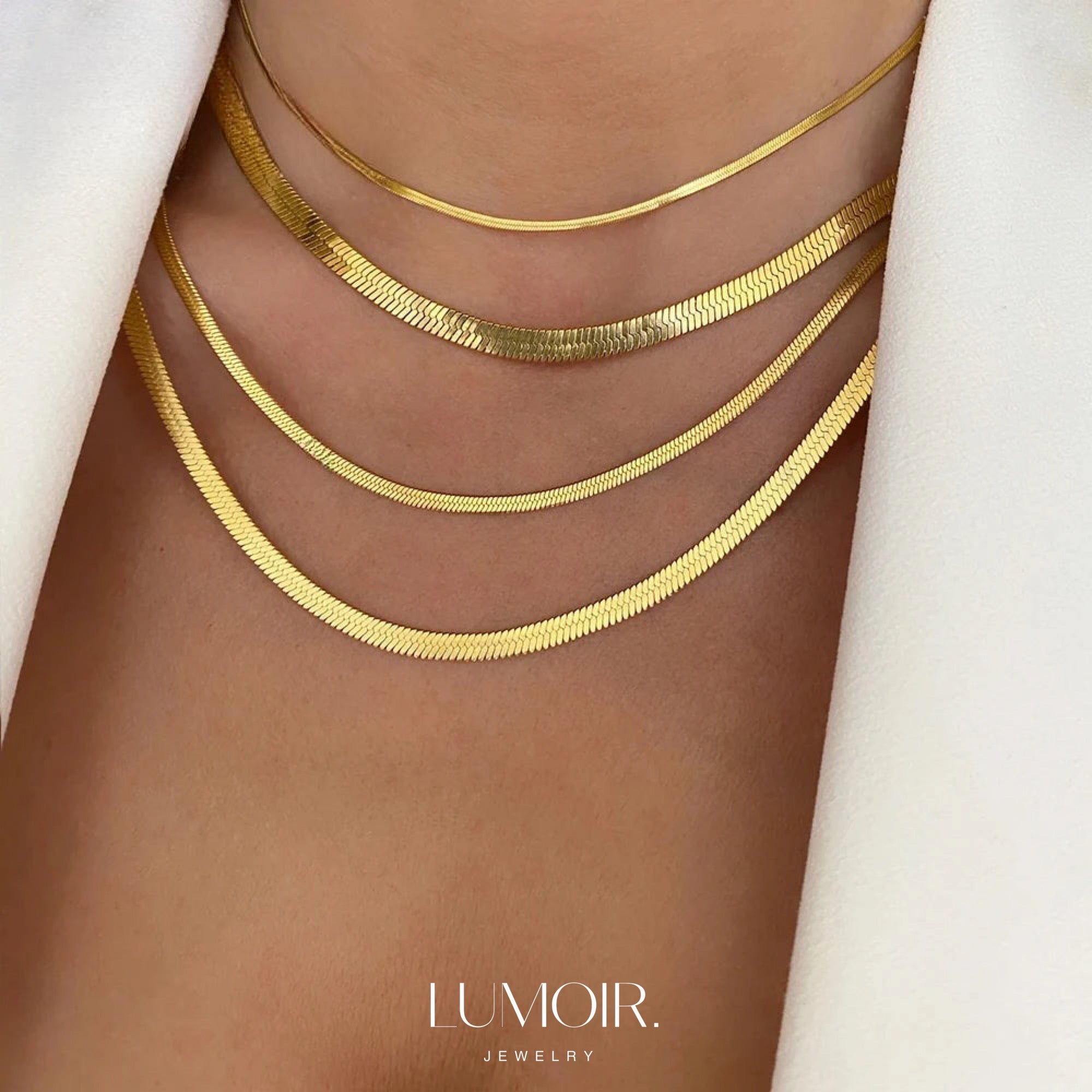 Collier en acier inoxydable Ambre