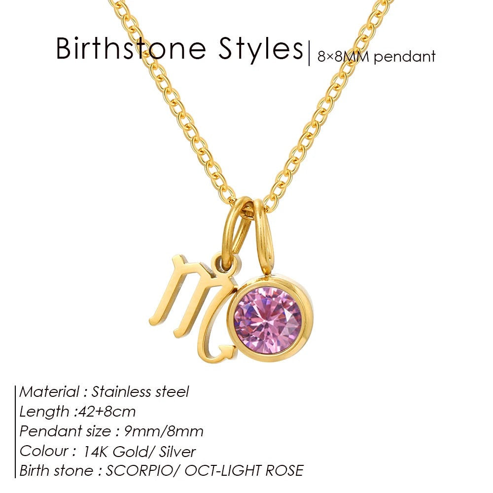 Collier pierre de naissance Rahel