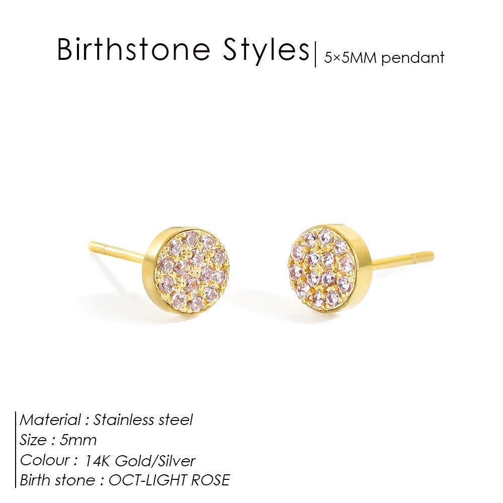 Boucles d'oreilles pierre de naissance Zanira