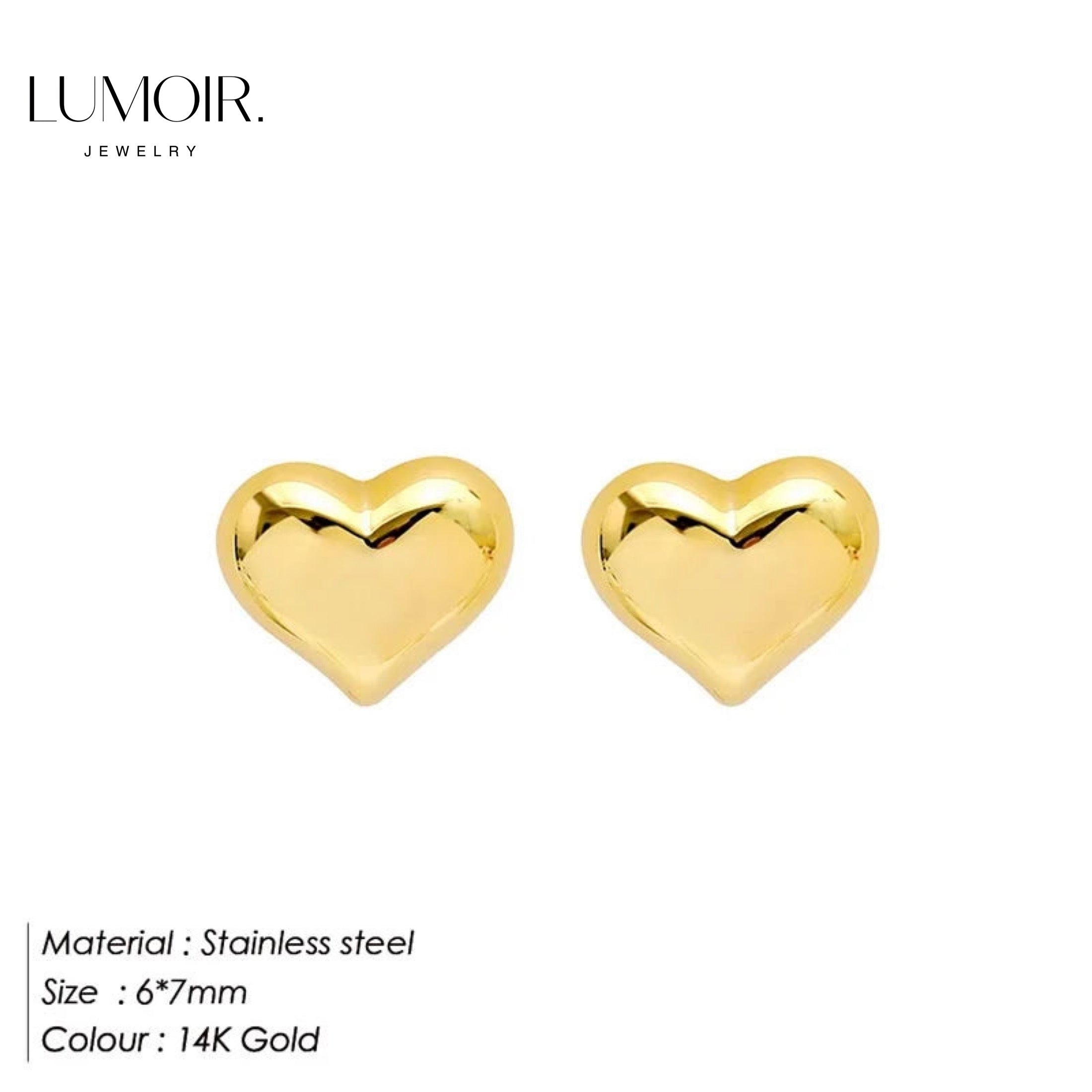 Boucles d'oreilles en acier inoxydable Svea