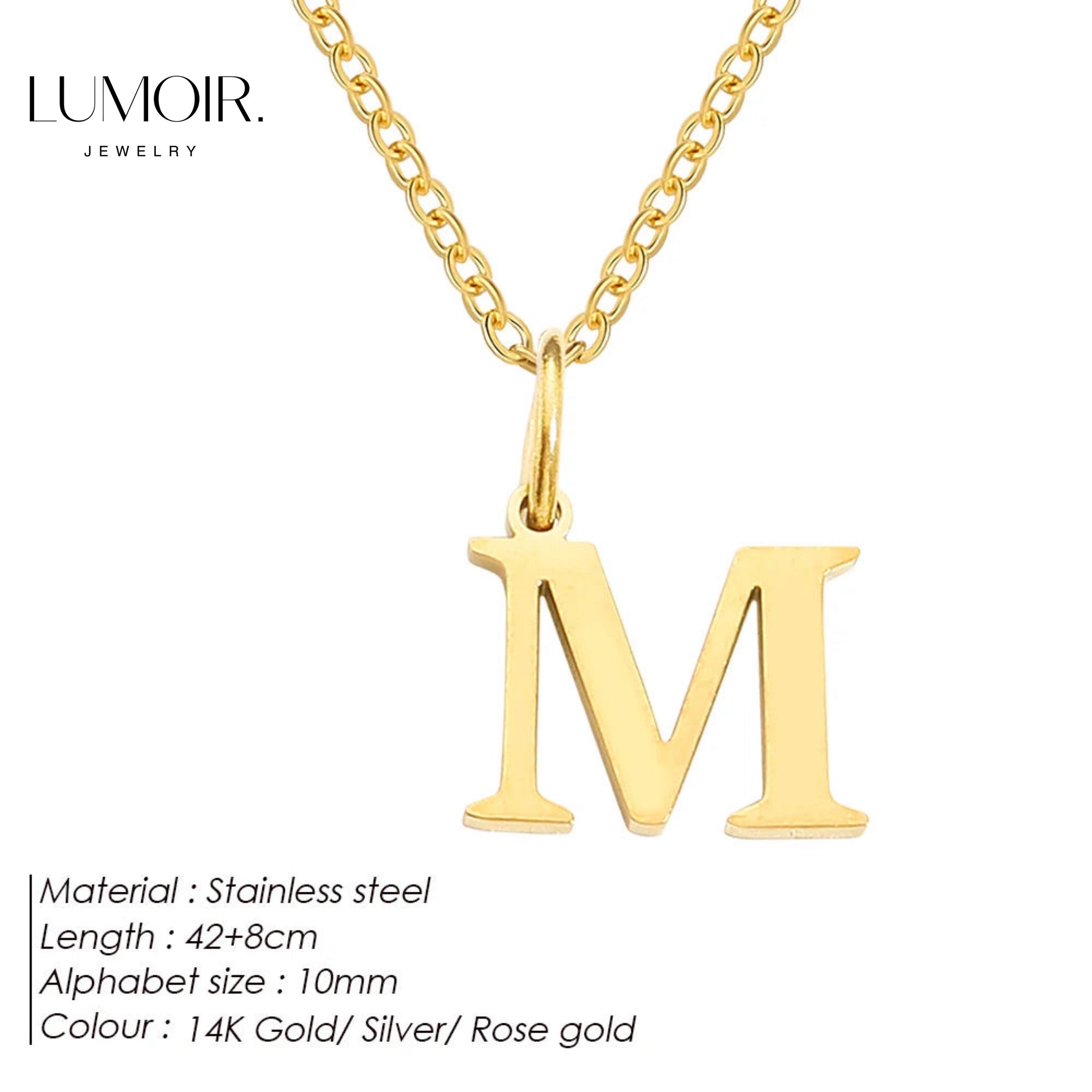 Collier personnalisé en acier inoxydable Lune
