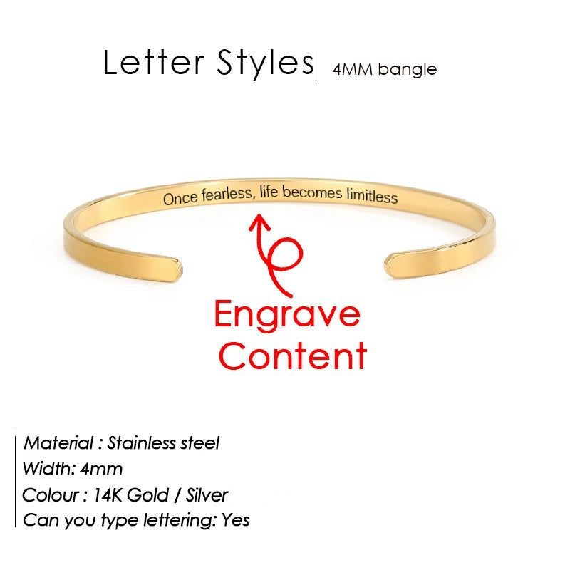 Bracelet personnalisé en acier inoxydable Dawn