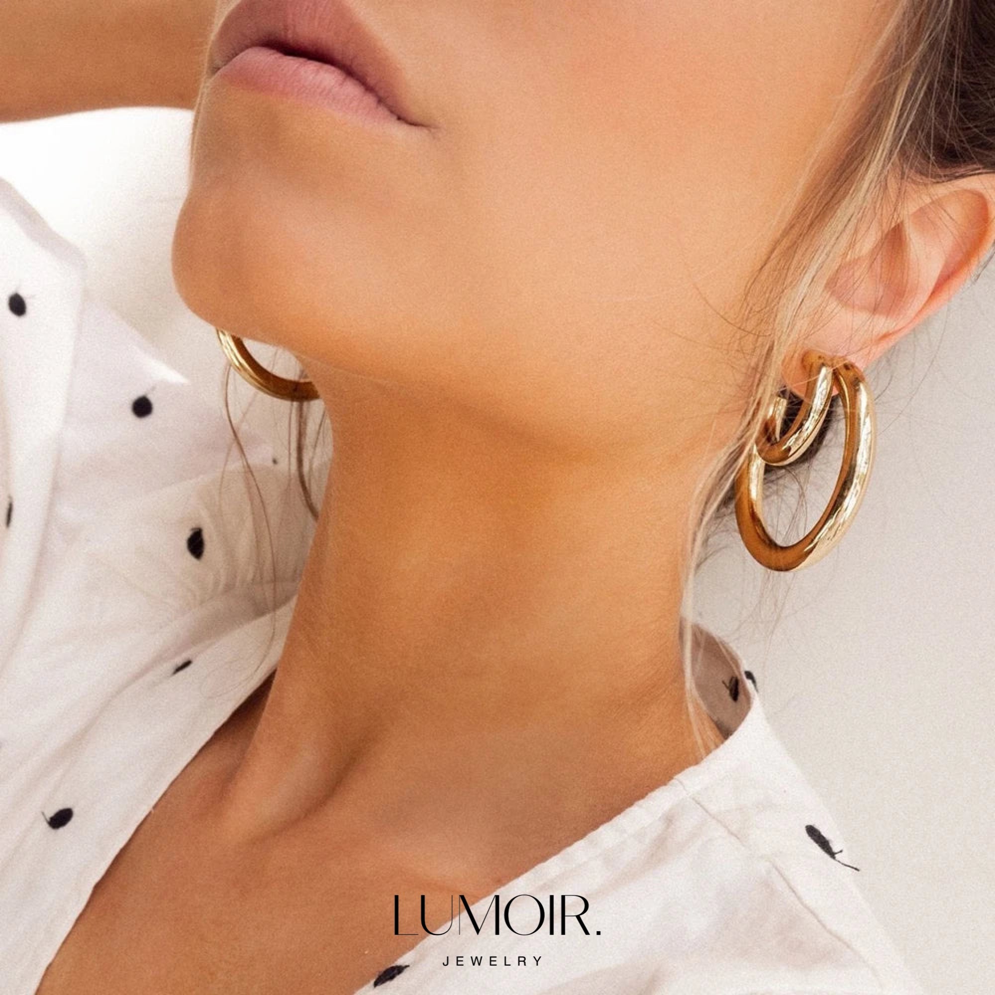 Boucles d'oreilles en acier inoxydable Véra