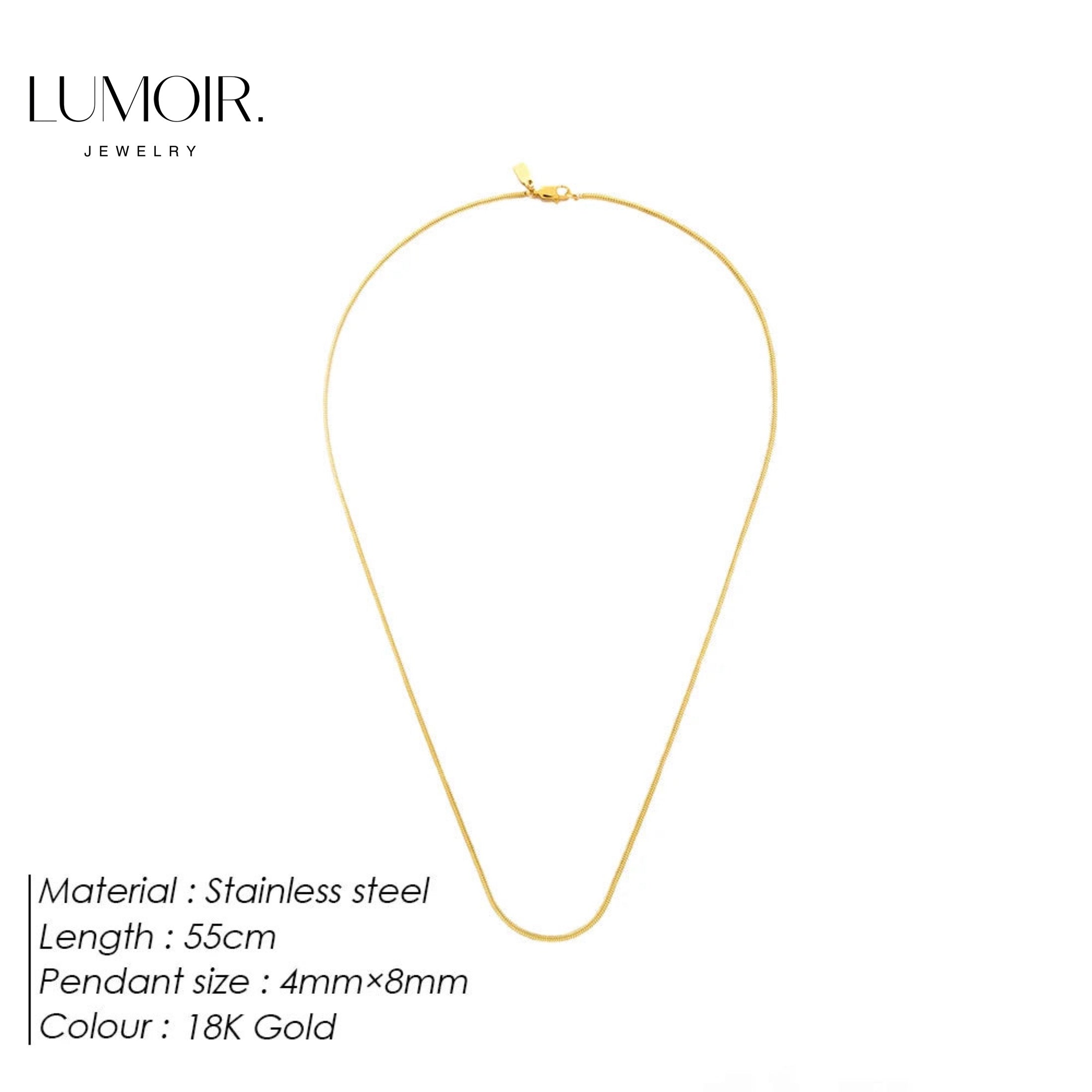 Collier personnalisé en acier inoxydable Eros