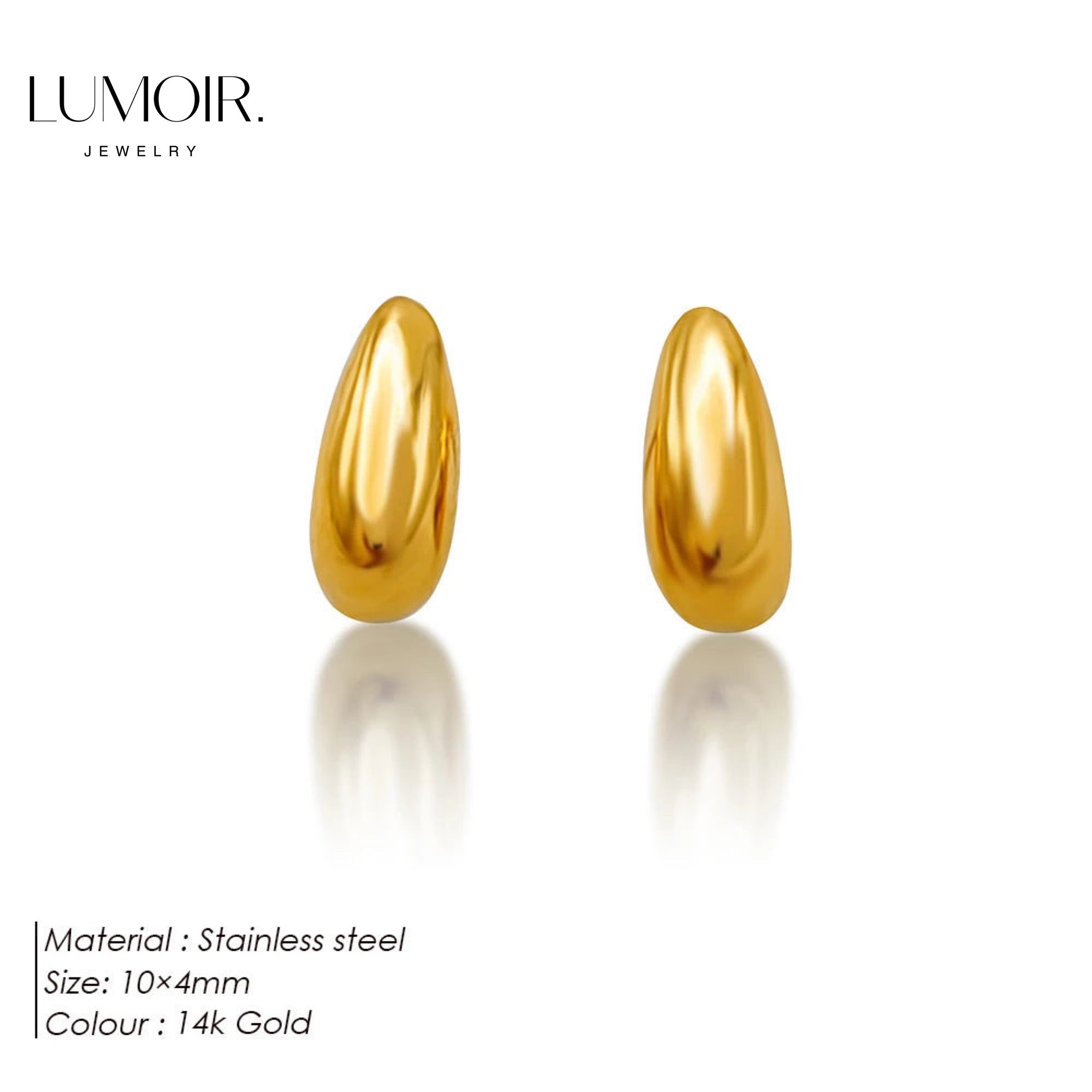 Boucles d'oreilles en acier inoxydable Haley