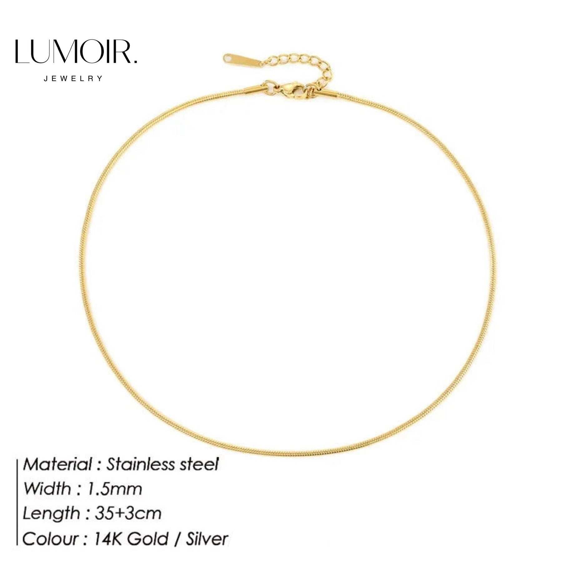 Collier en acier inoxydable Zen