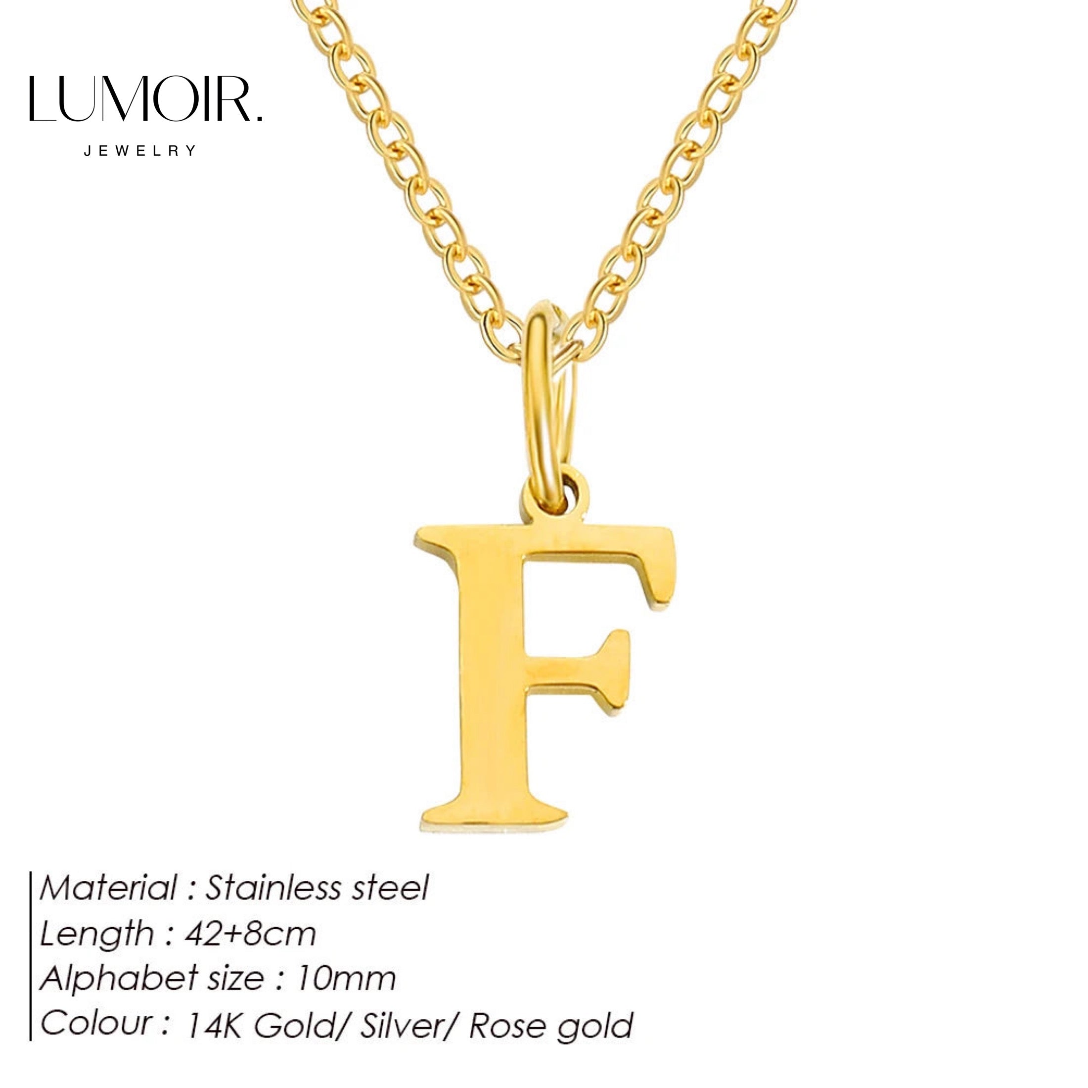 Collier personnalisé en acier inoxydable Lune