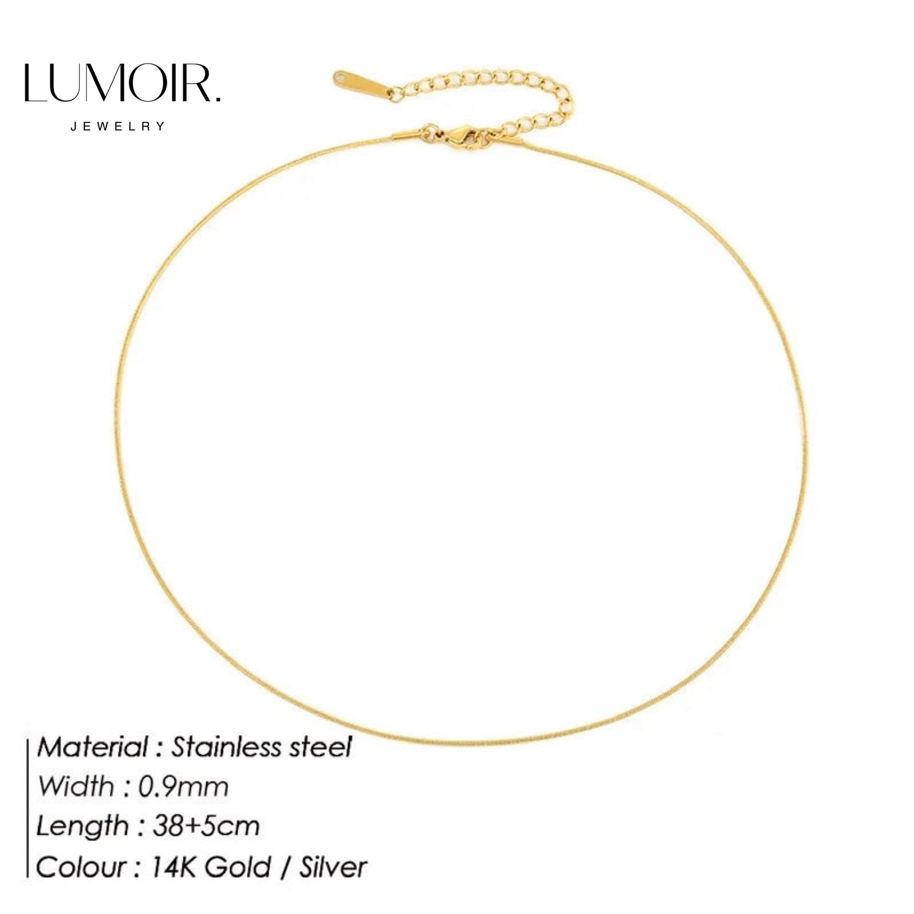Collier en acier inoxydable Zen