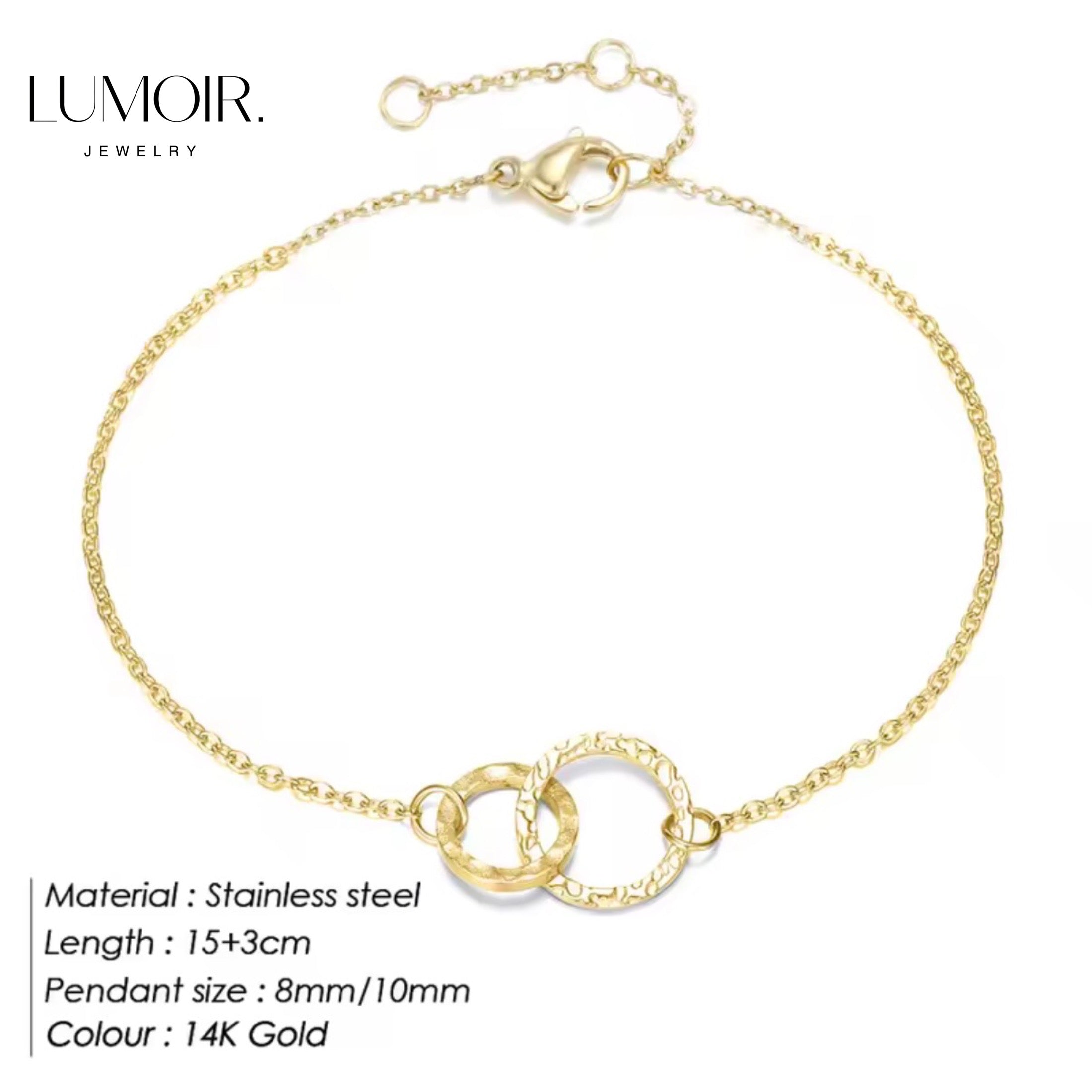 Bracelet en acier inoxydable Amour