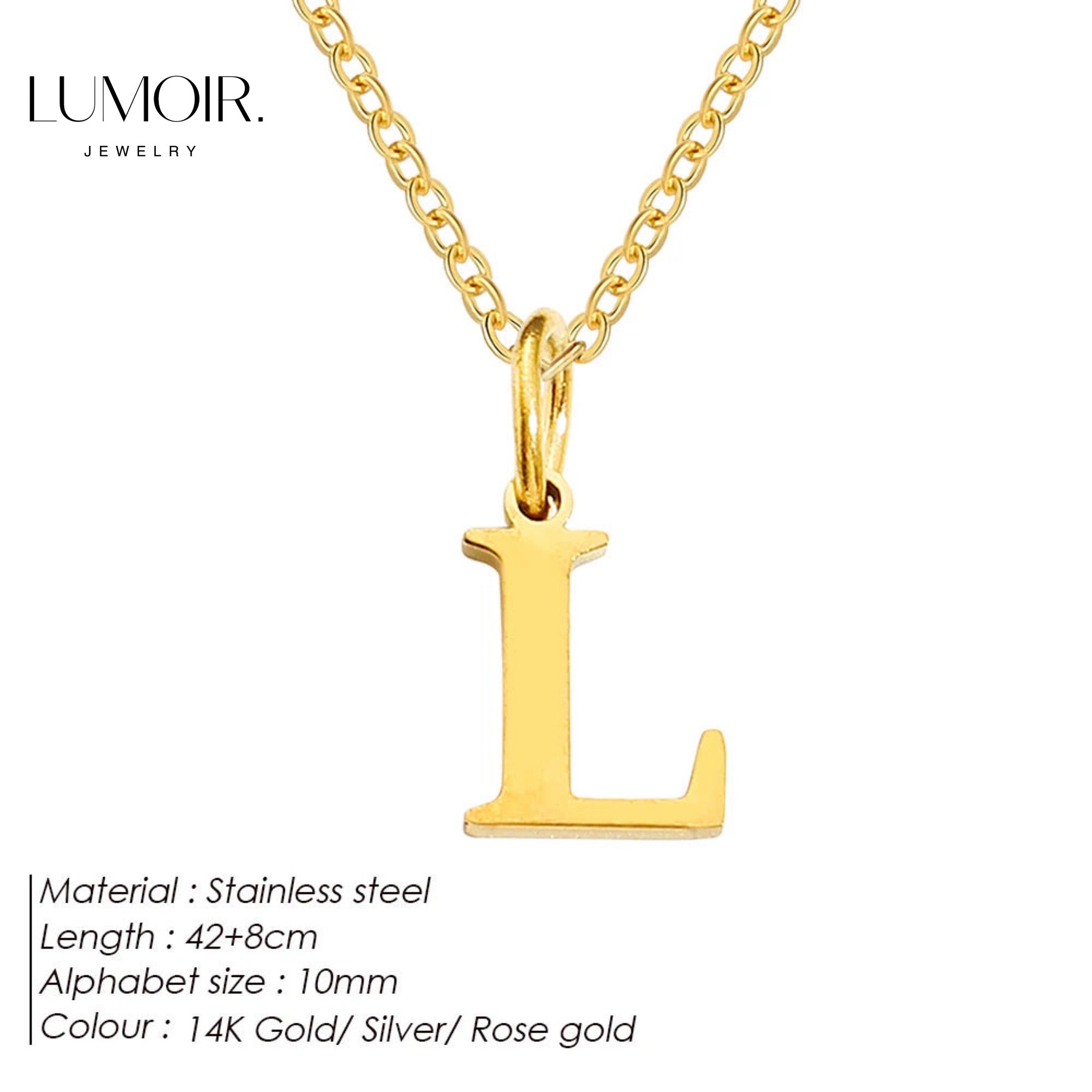 Collier personnalisé en acier inoxydable Lune