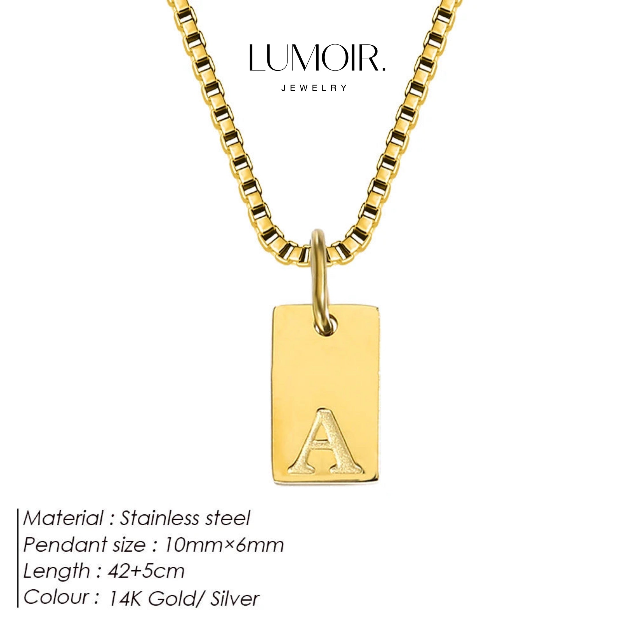 Collier personnalisé en acier inoxydable Luana