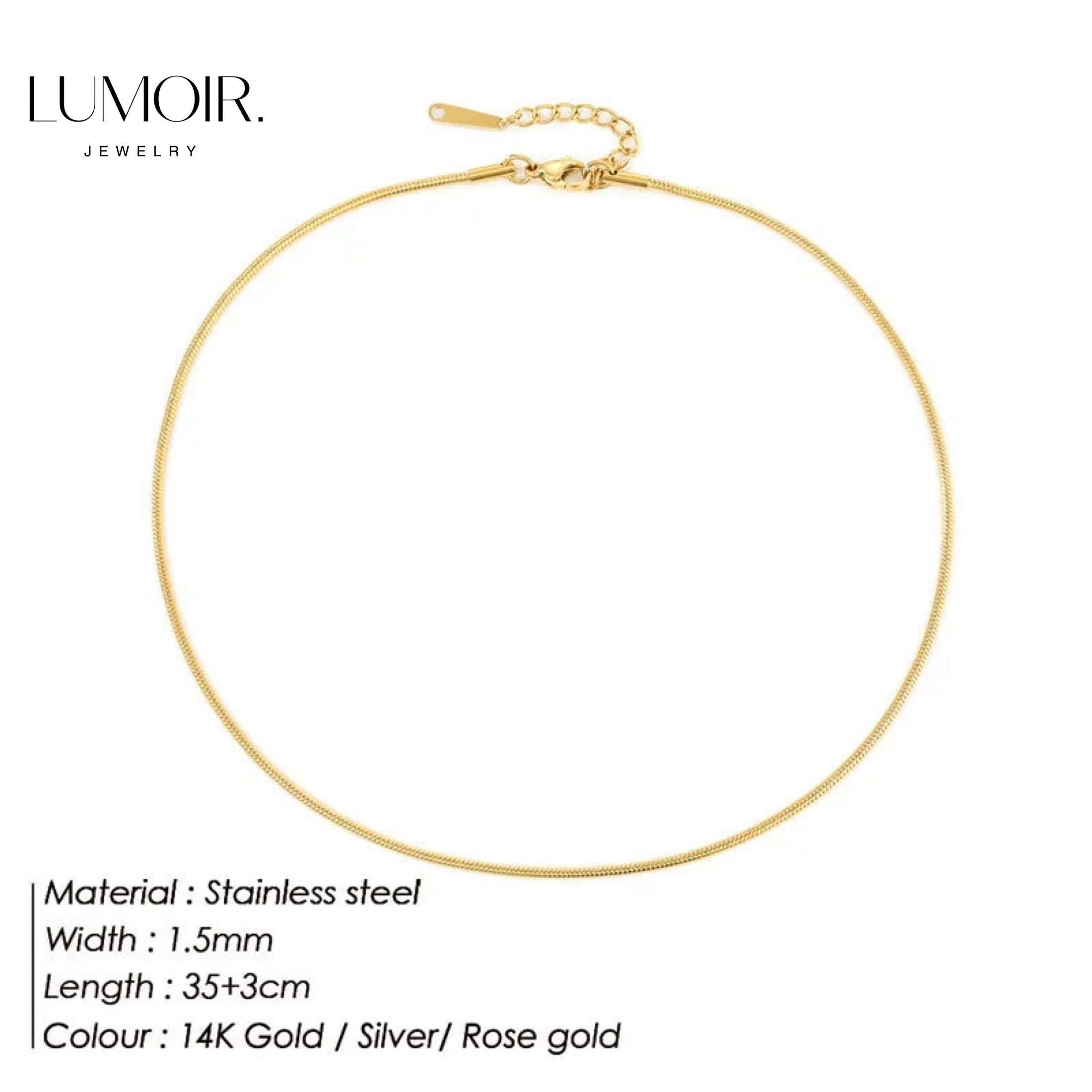 Collier en acier inoxydable Zen