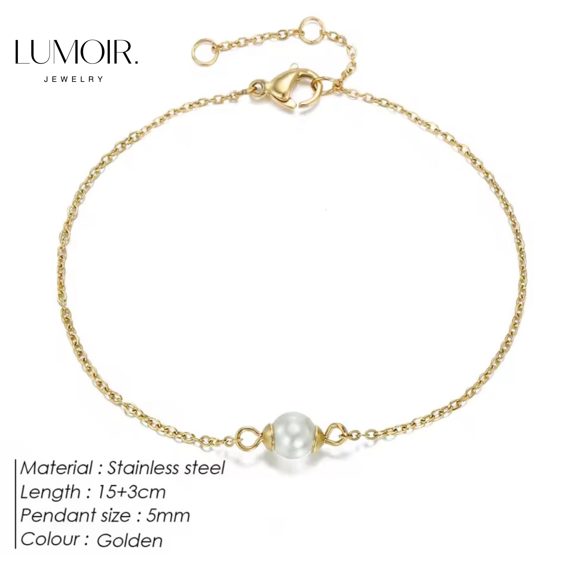 Bracelet en perles Salomé