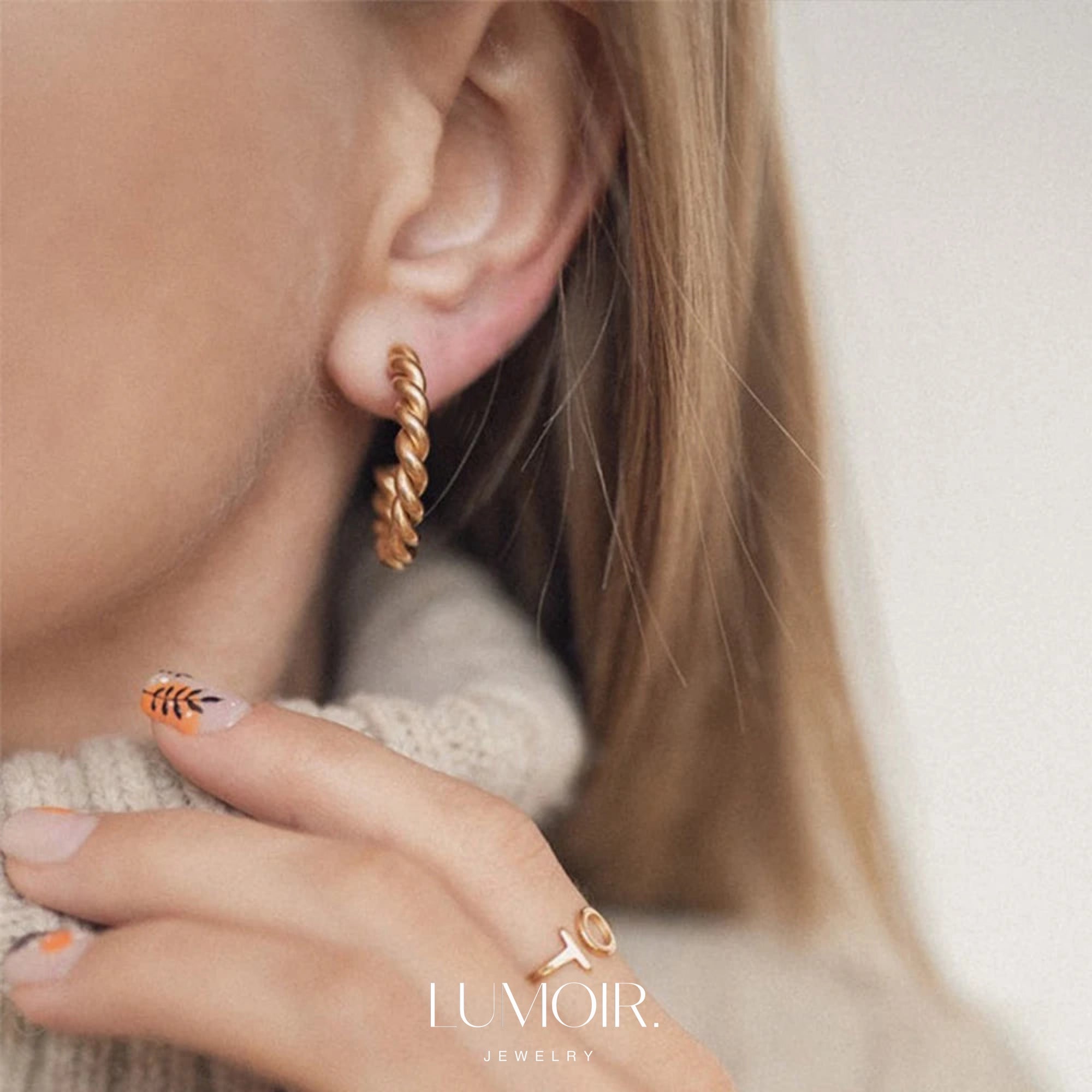 Boucles d'oreilles en acier inoxydable Elya
