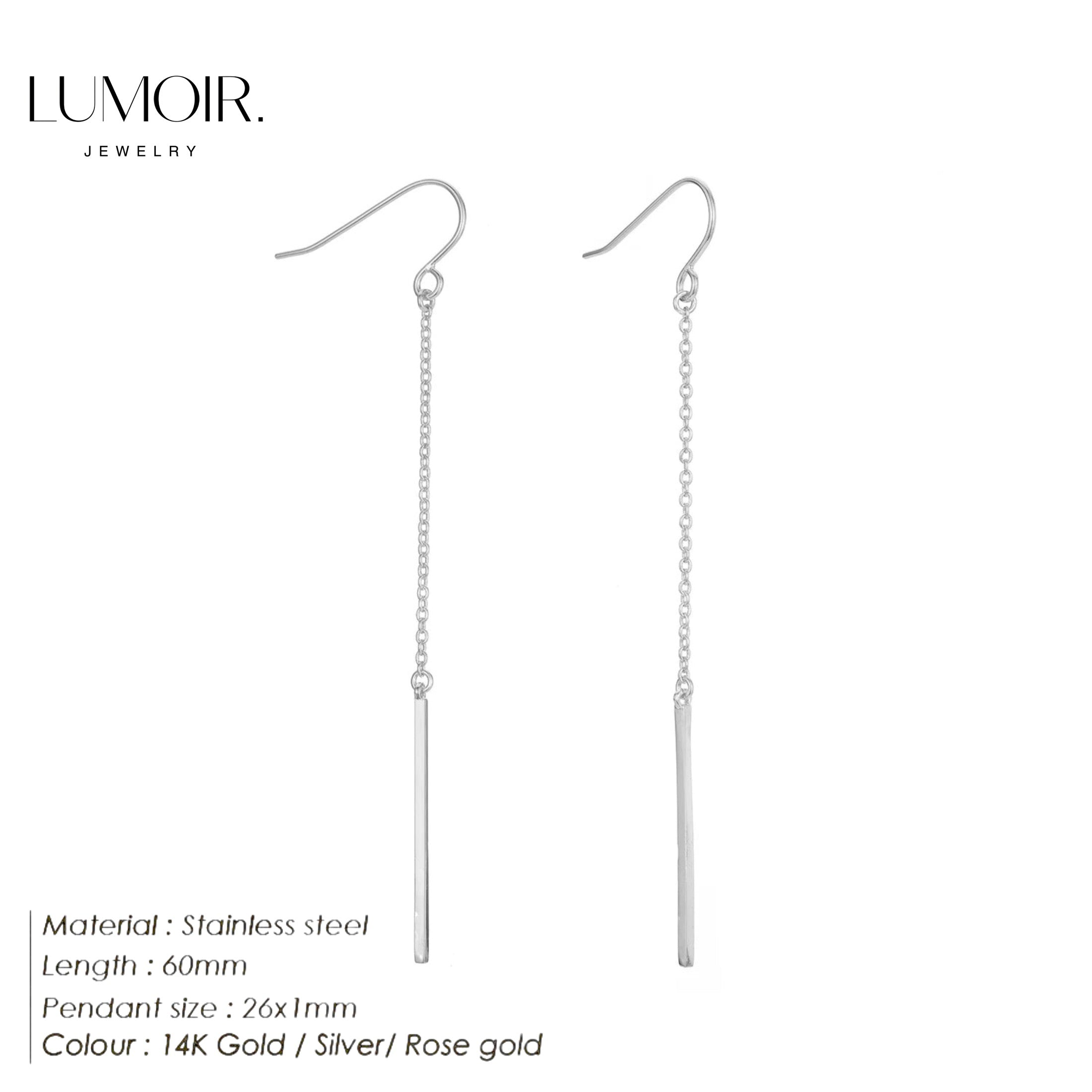 Boucles d'oreilles en acier inoxydable Sany