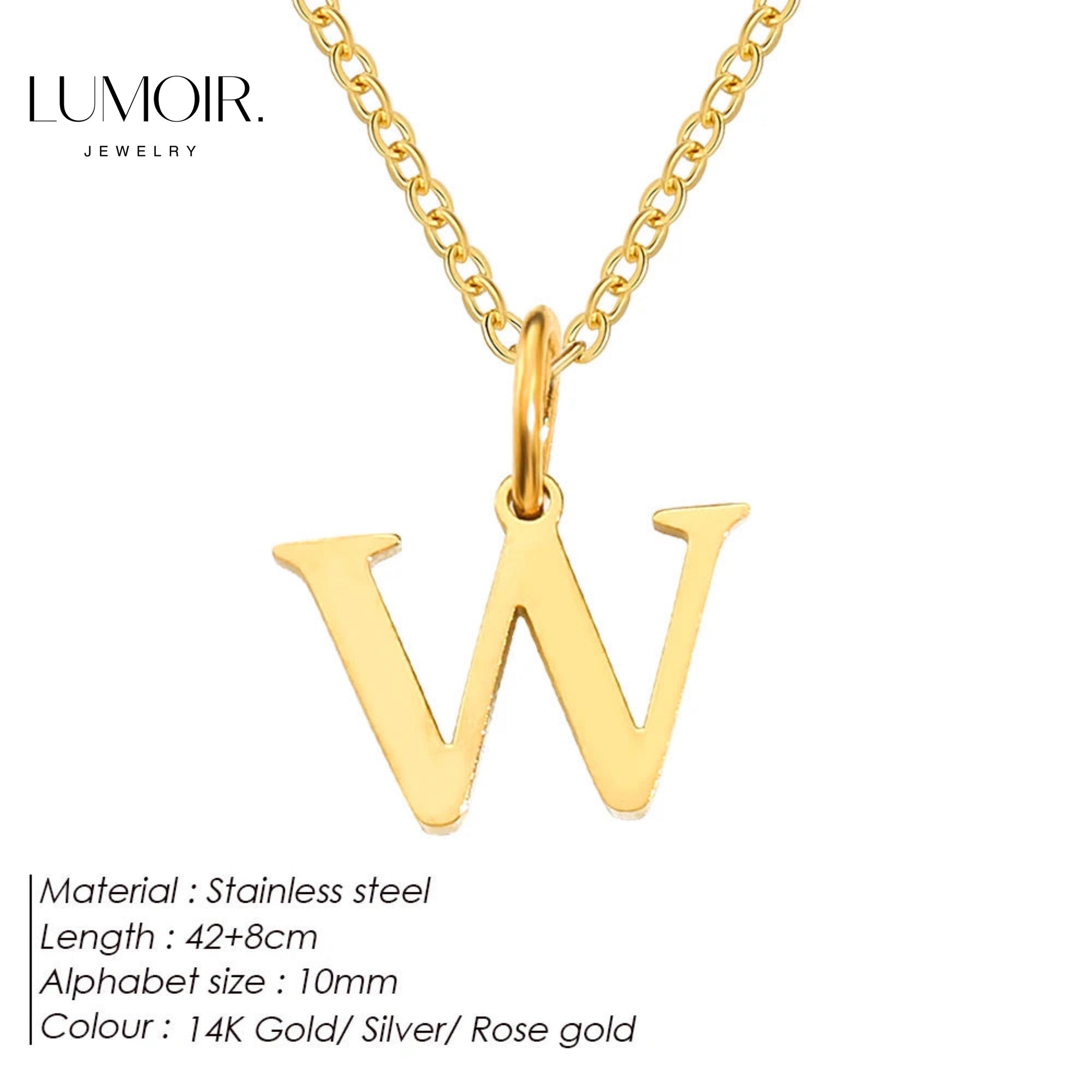 Collier personnalisé en acier inoxydable Lune
