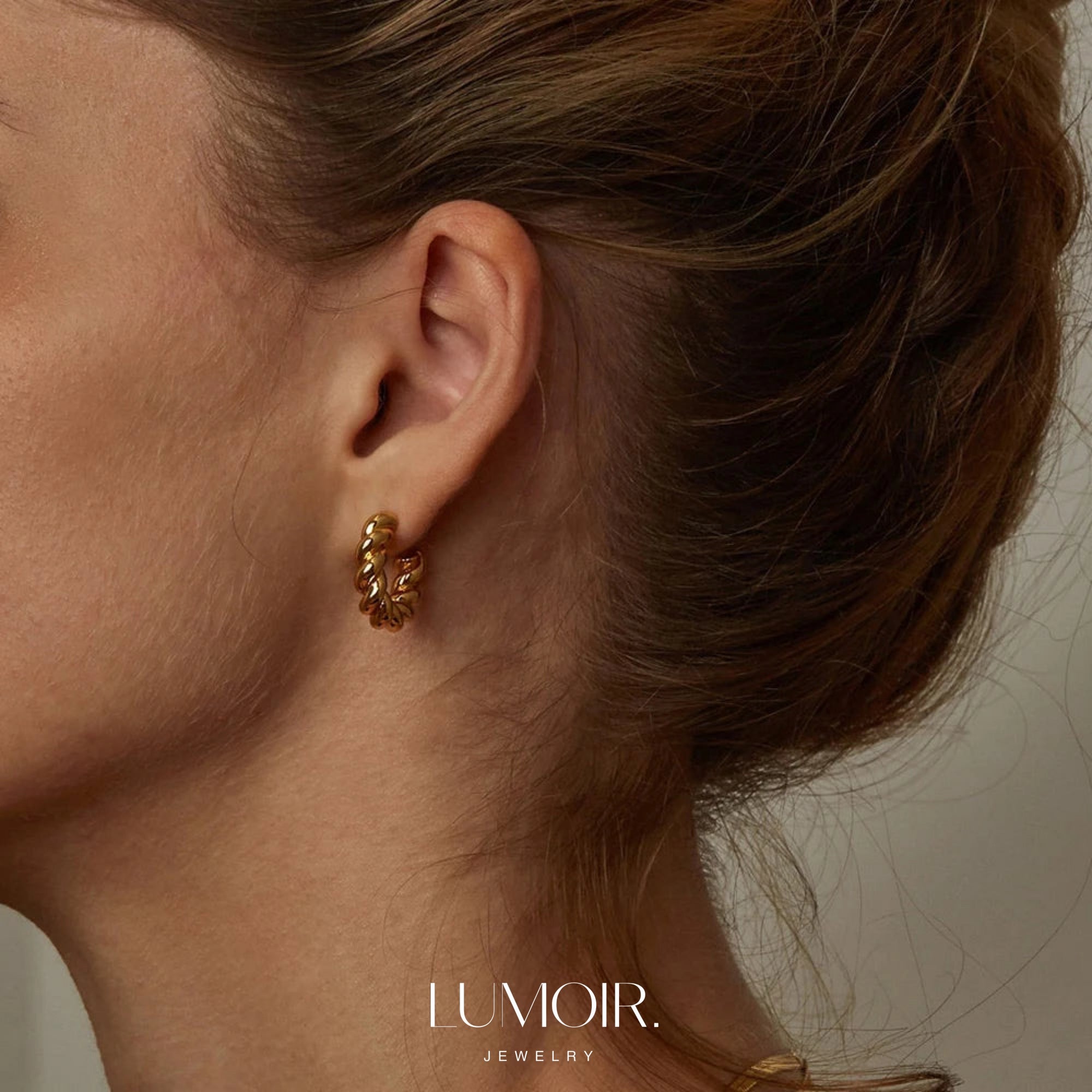 Boucles d'oreilles en acier inoxydable Elya