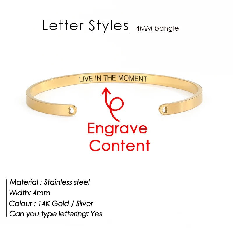 Bracelet personnalisé en acier inoxydable Dawn