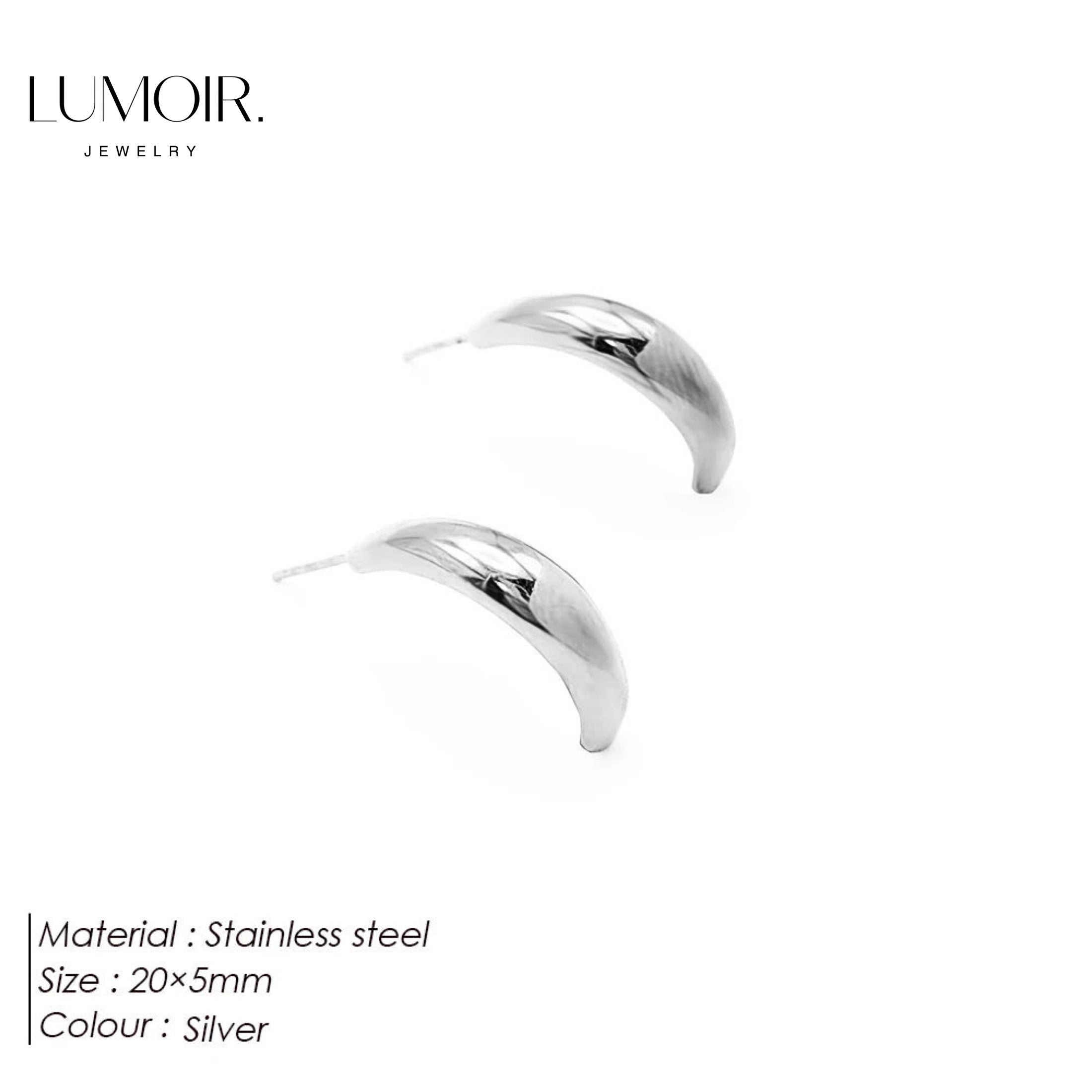 Boucles d'oreilles en acier inoxydable Haley
