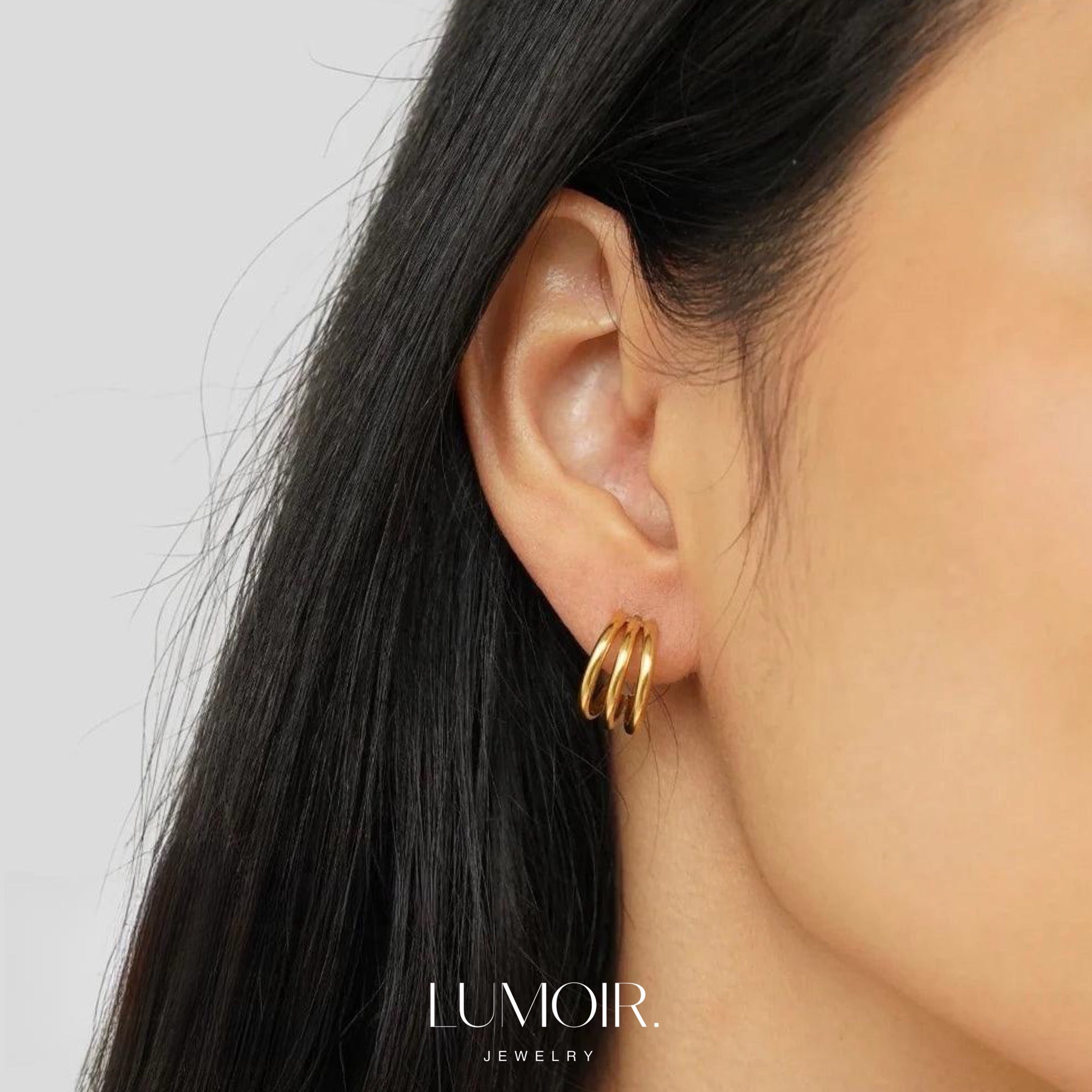 Boucles d'oreilles en acier inoxydable Yalina