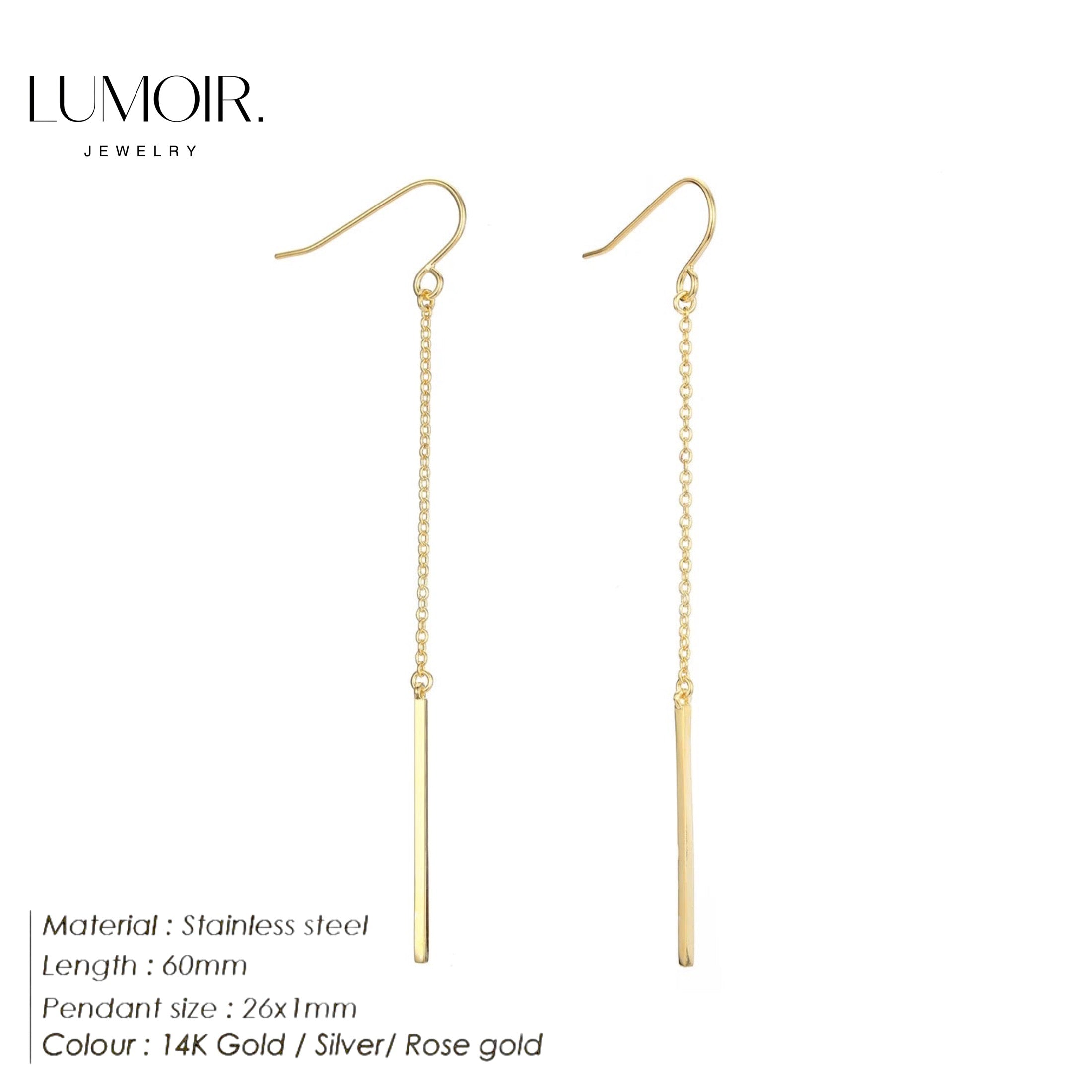 Boucles d'oreilles en acier inoxydable Sany