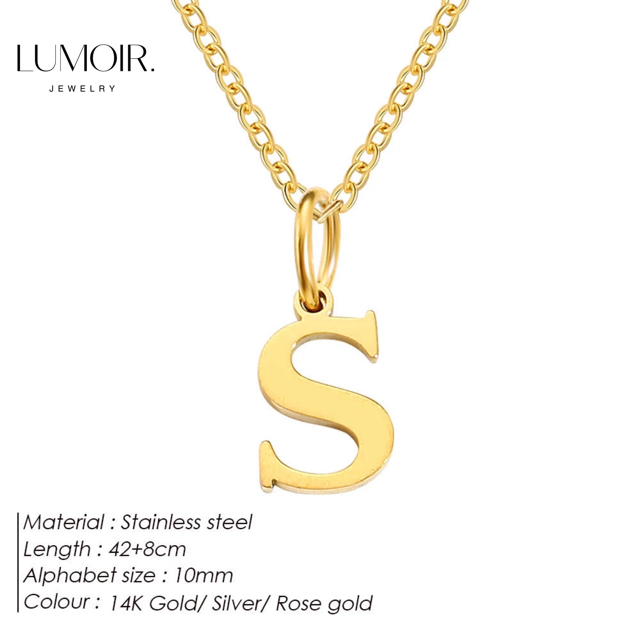 Collier personnalisé en acier inoxydable Lune