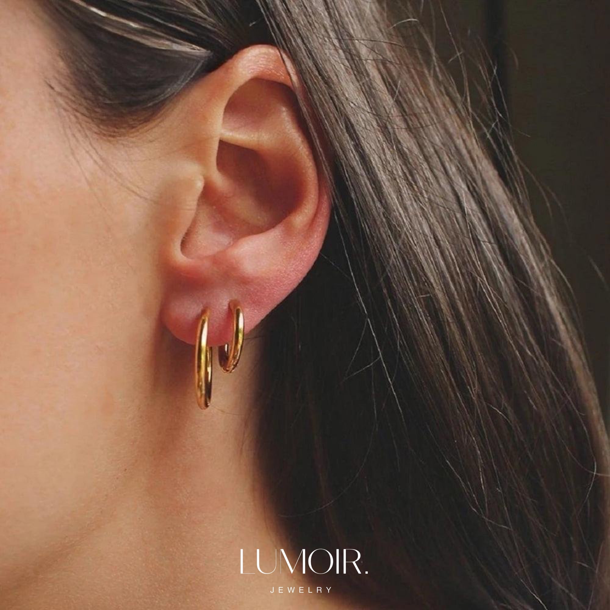 Boucles d'oreilles en acier inoxydable Lucie