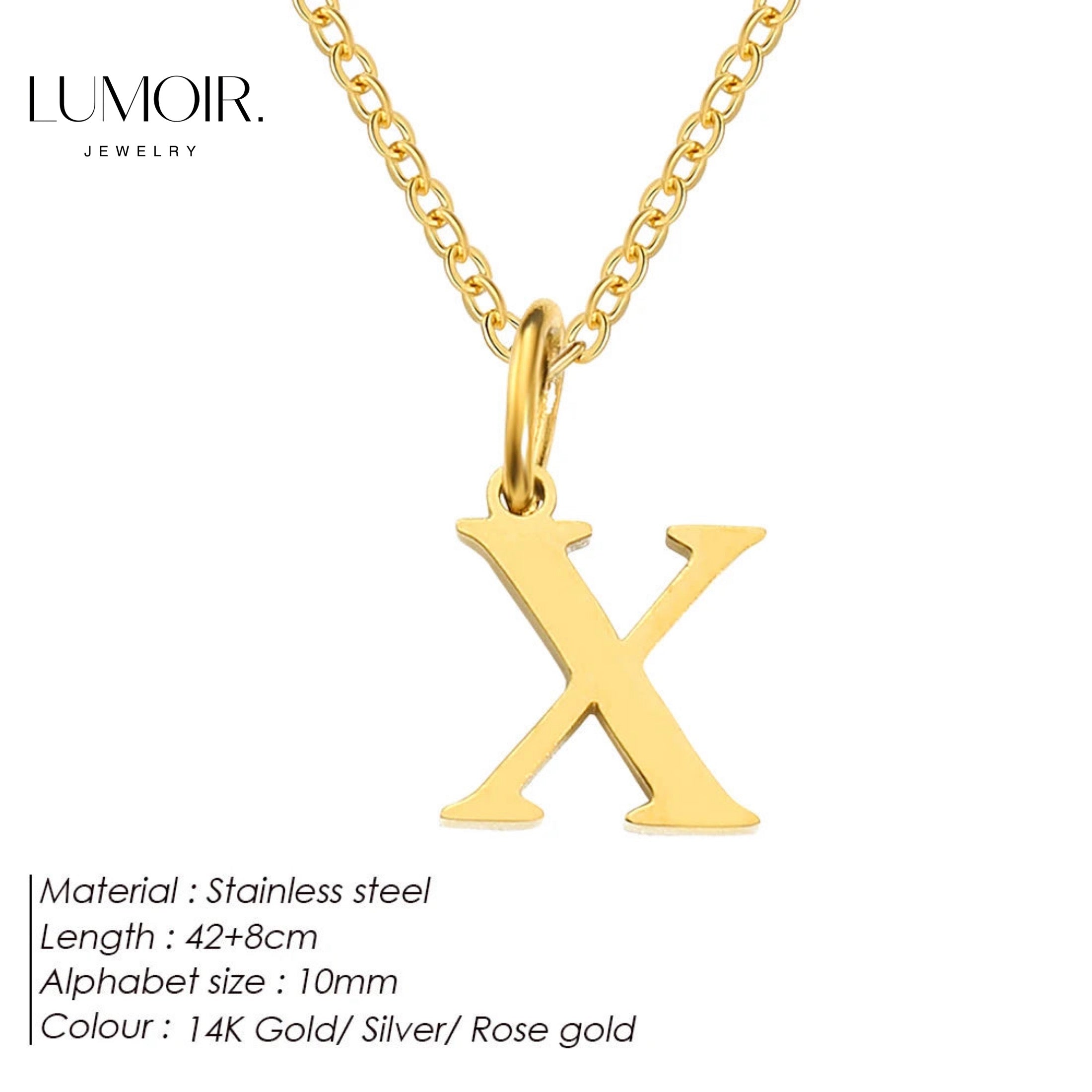 Collier personnalisé en acier inoxydable Lune