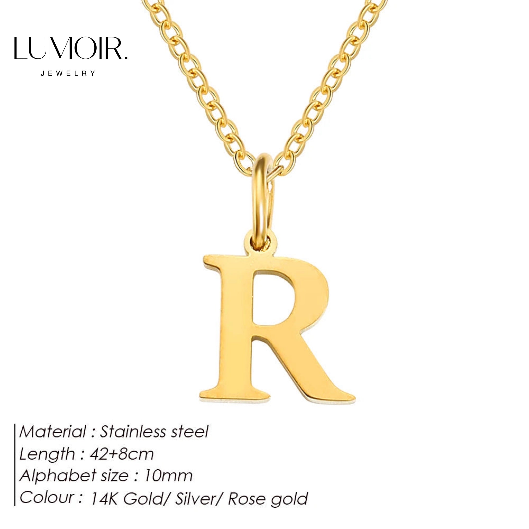 Collier personnalisé en acier inoxydable Lune
