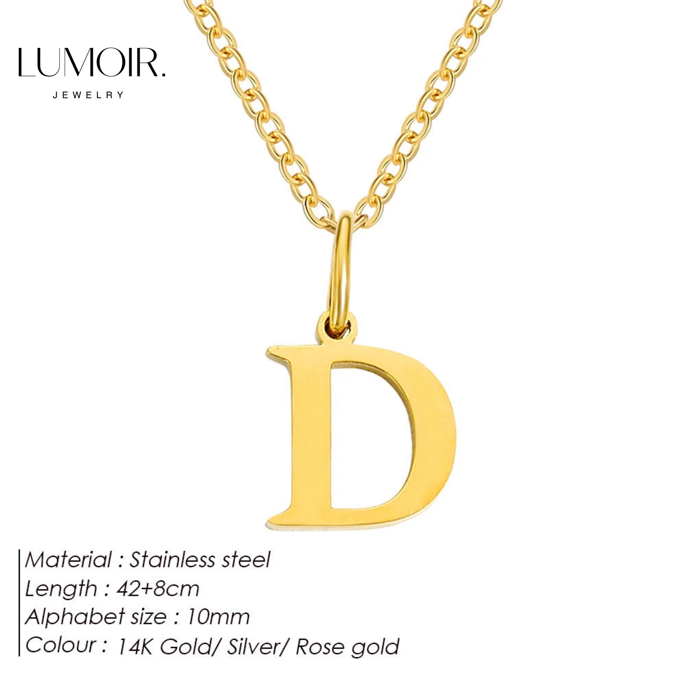 Collier personnalisé en acier inoxydable Lune