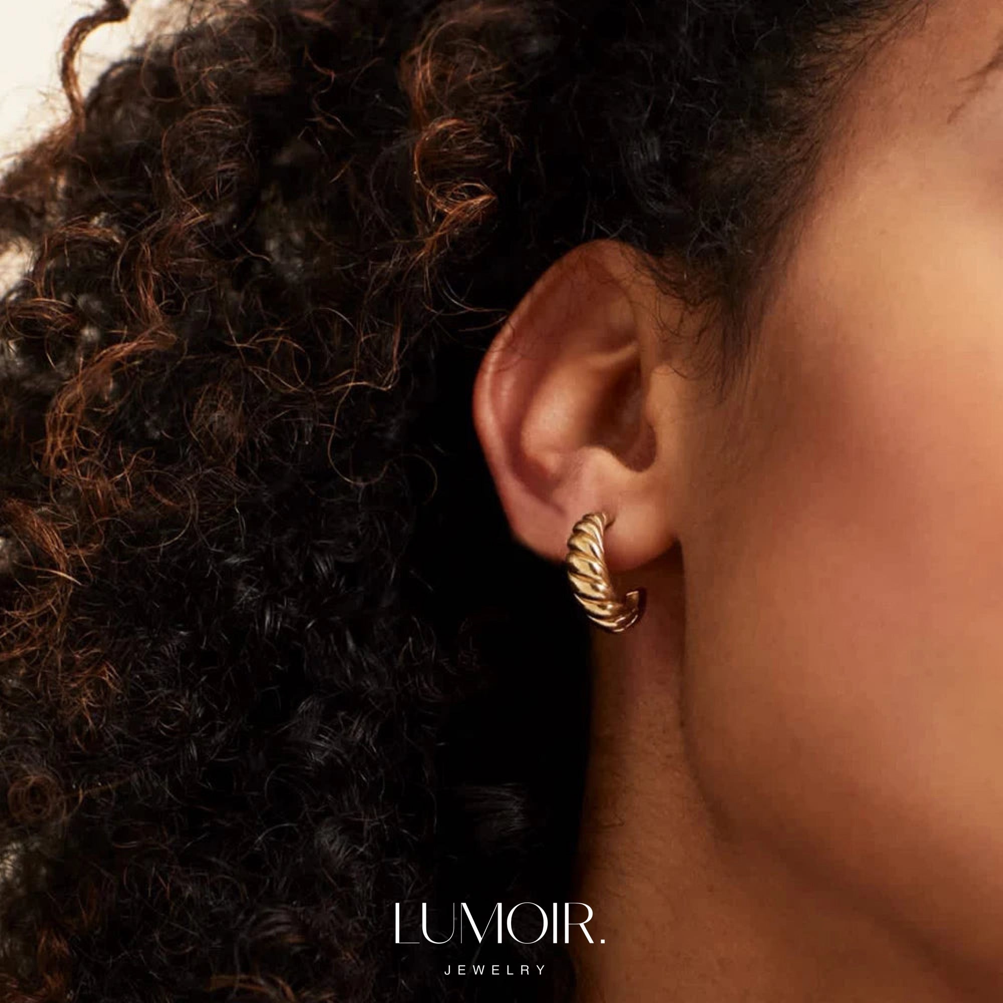 Boucle d'oreille Kira en acier inoxydable