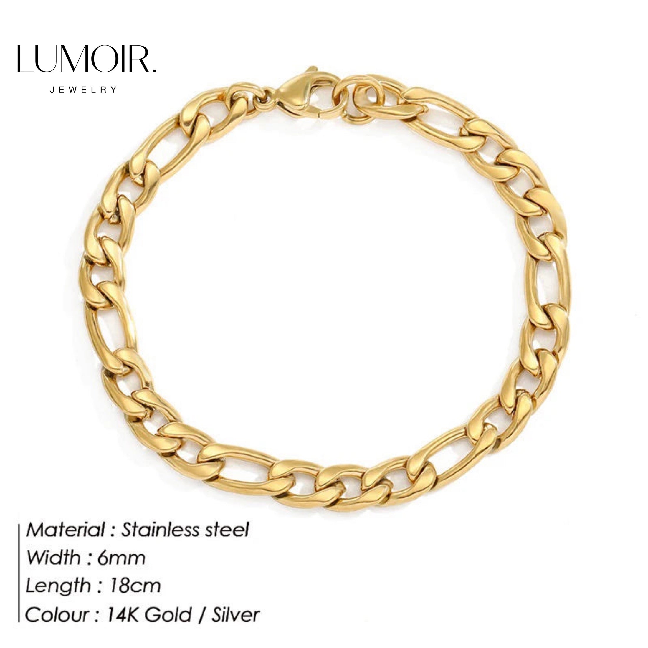 Bracelet en acier inoxydable Nerana
