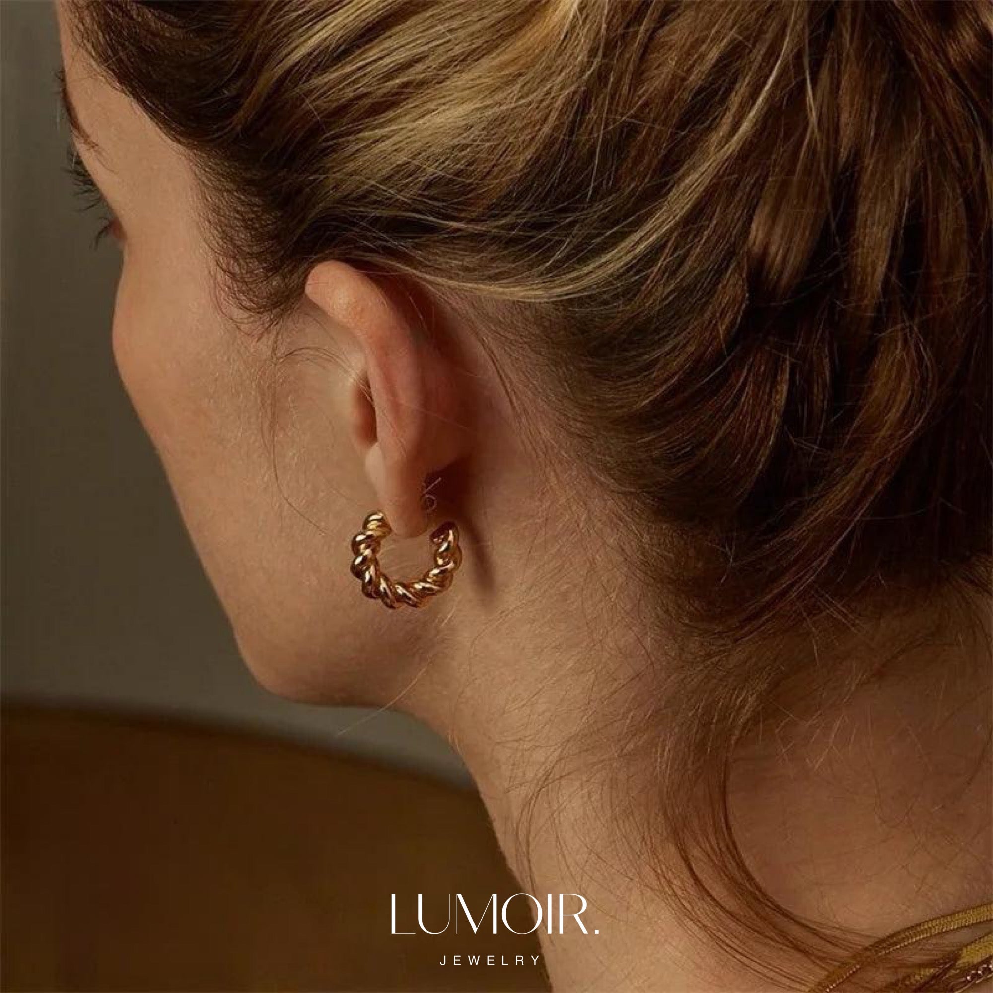 Boucles d'oreilles en acier inoxydable Elya