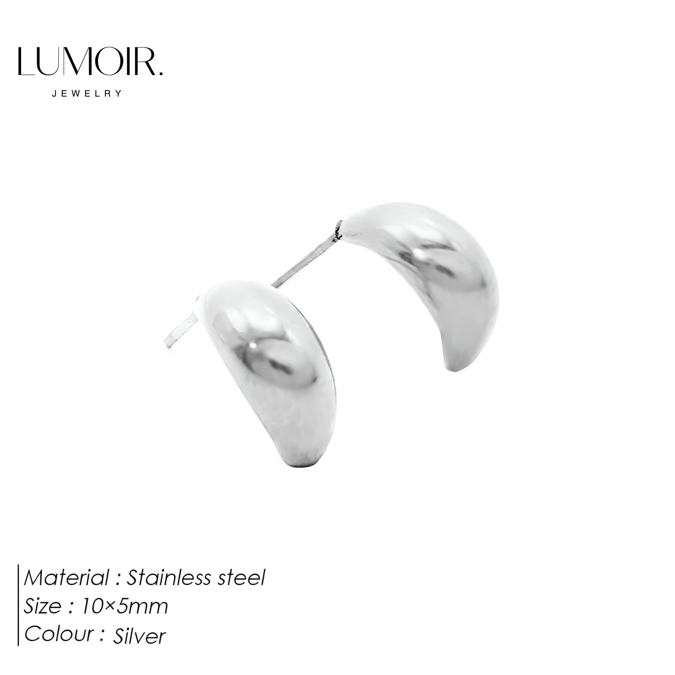 Boucles d'oreilles en acier inoxydable Haley