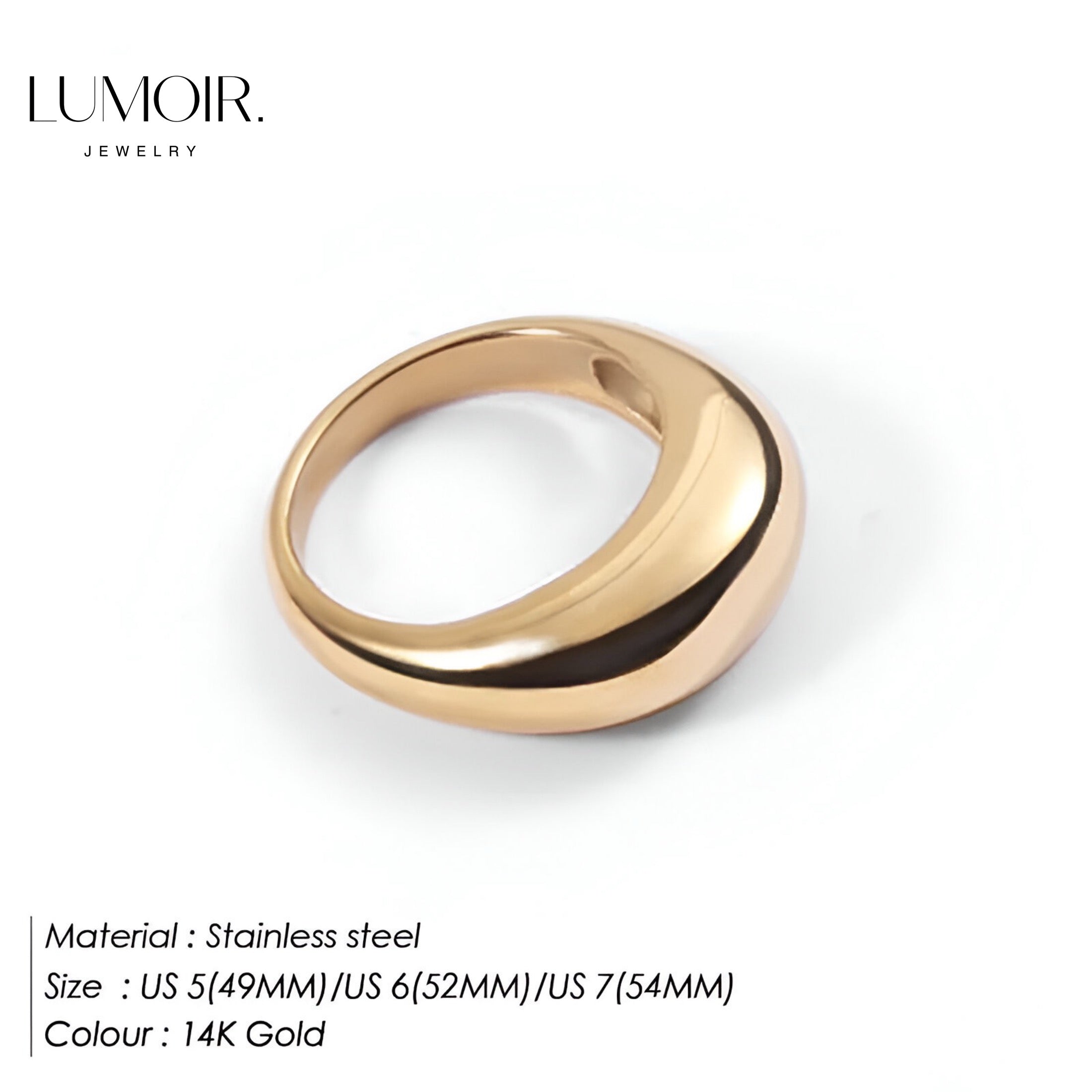 Bague en acier inoxydable Kesha