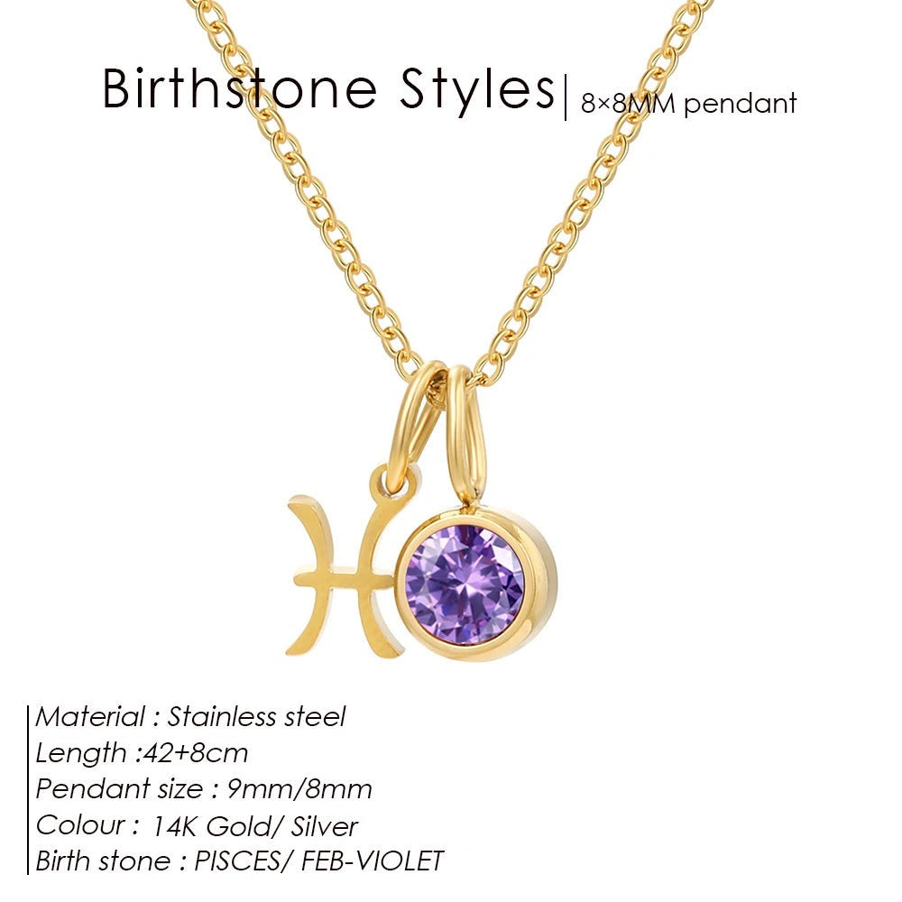 Collier pierre de naissance Rahel